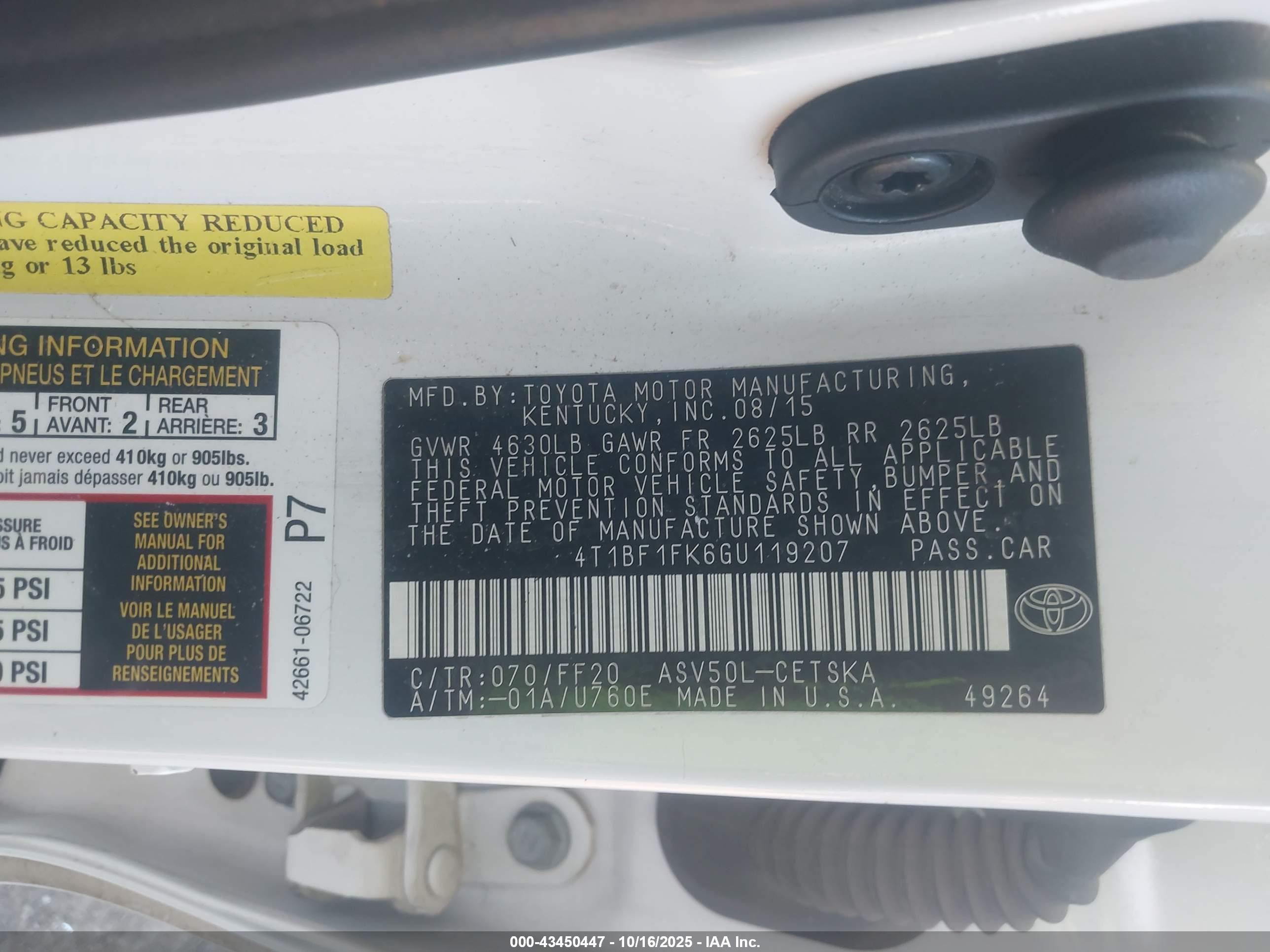 TOYOTA CAMRY image 9