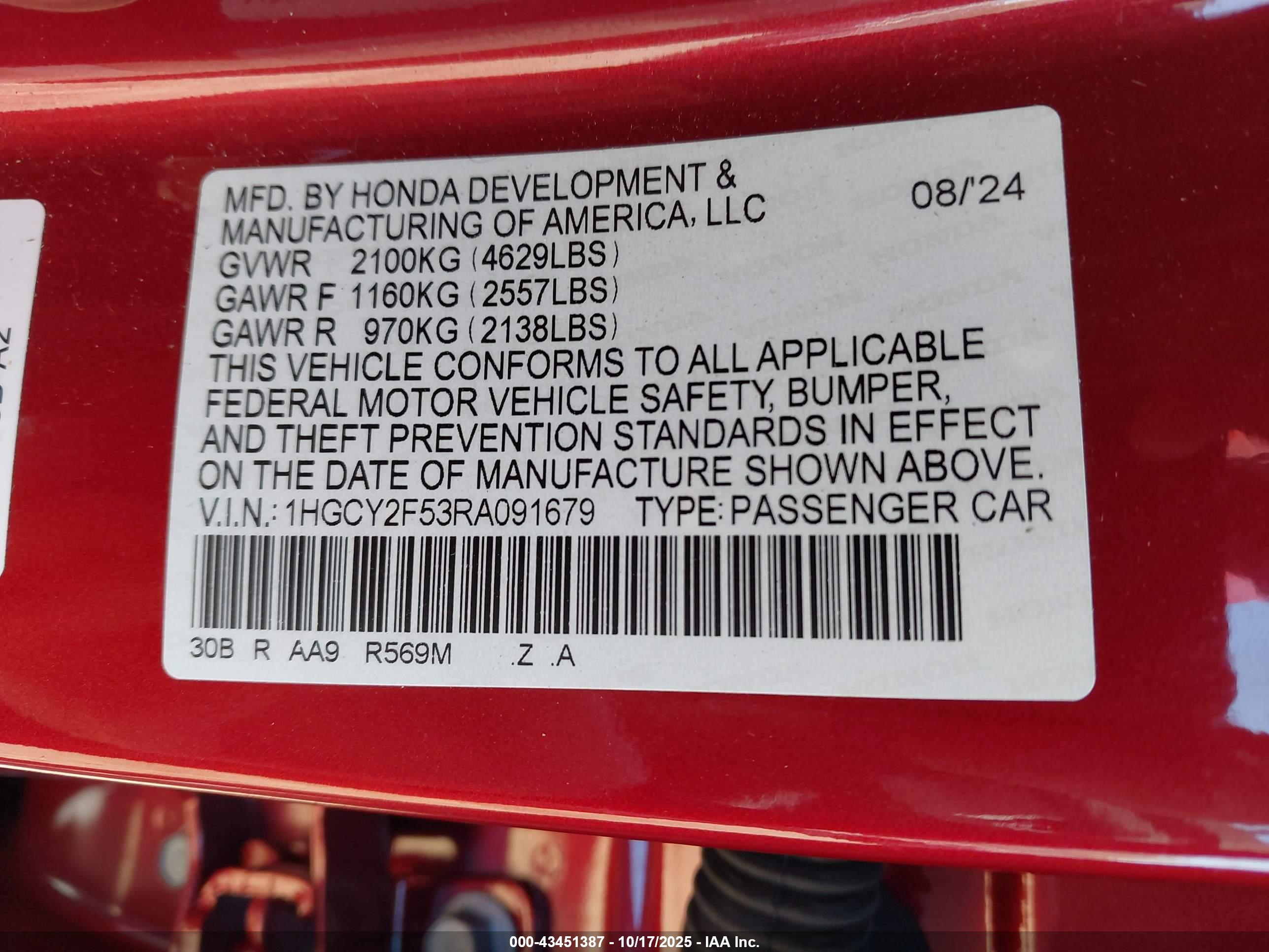 HONDA ACCORD image 9