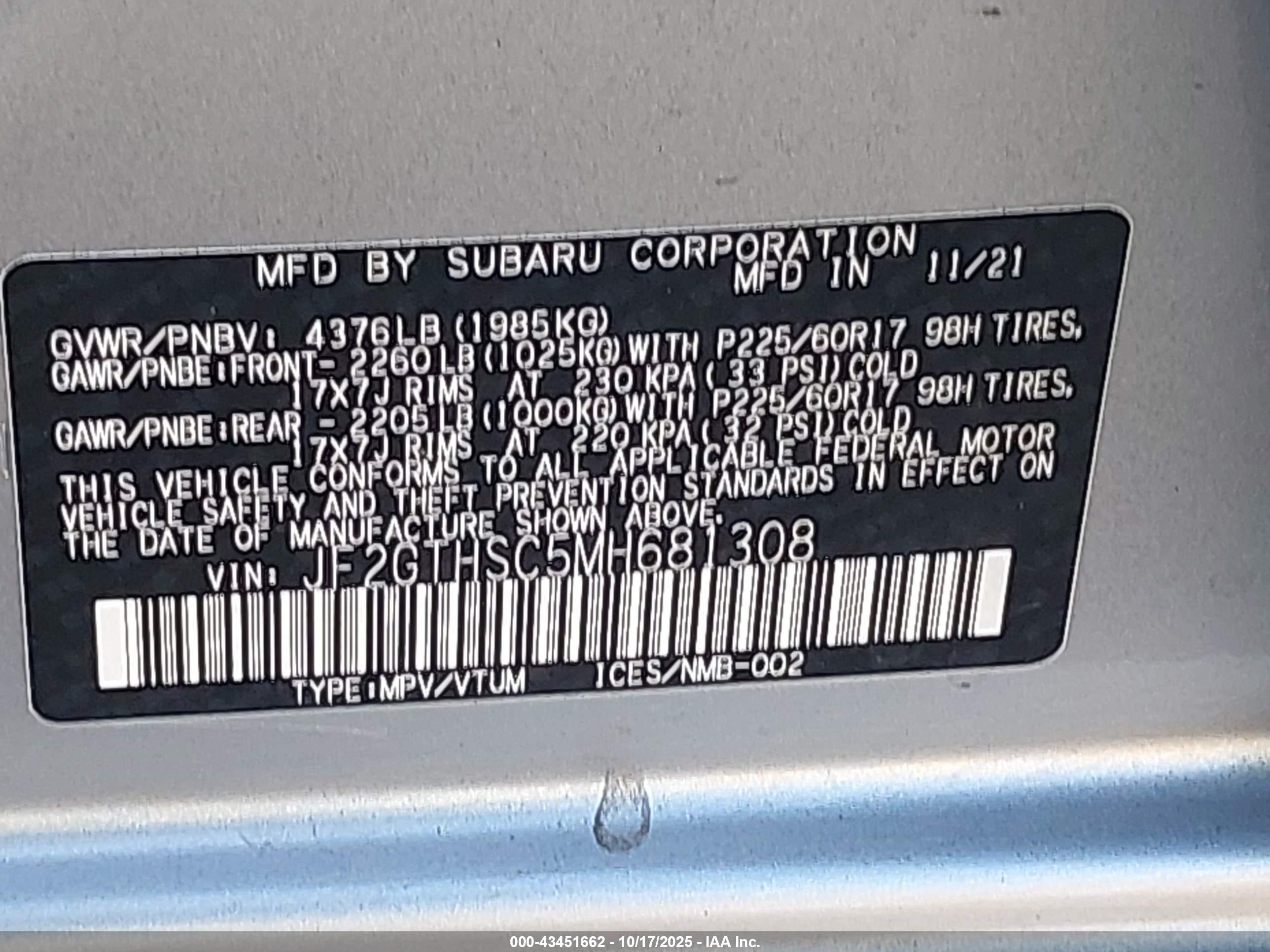 SUBARU CROSSTREK image 9