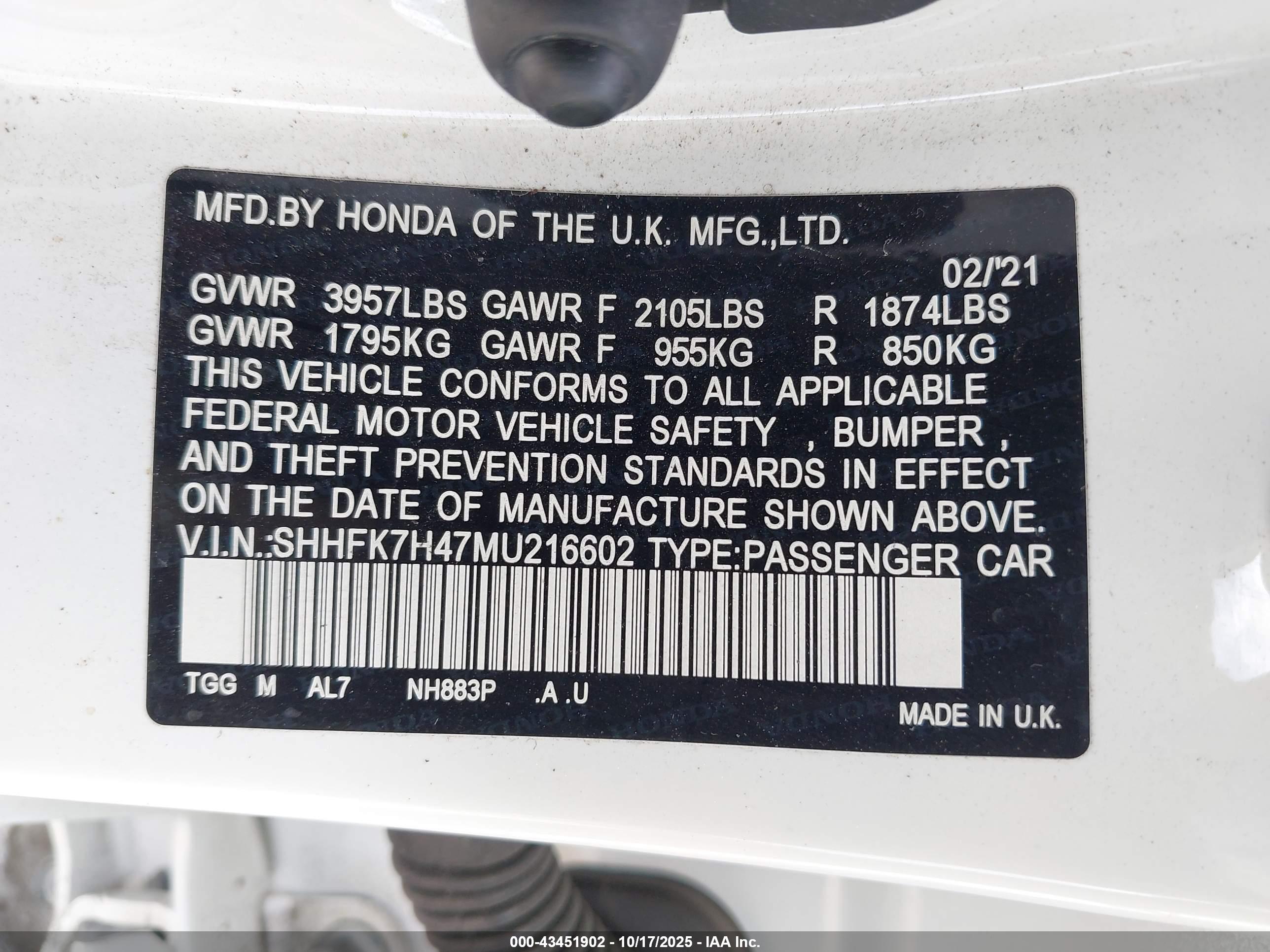 HONDA CIVIC image 9