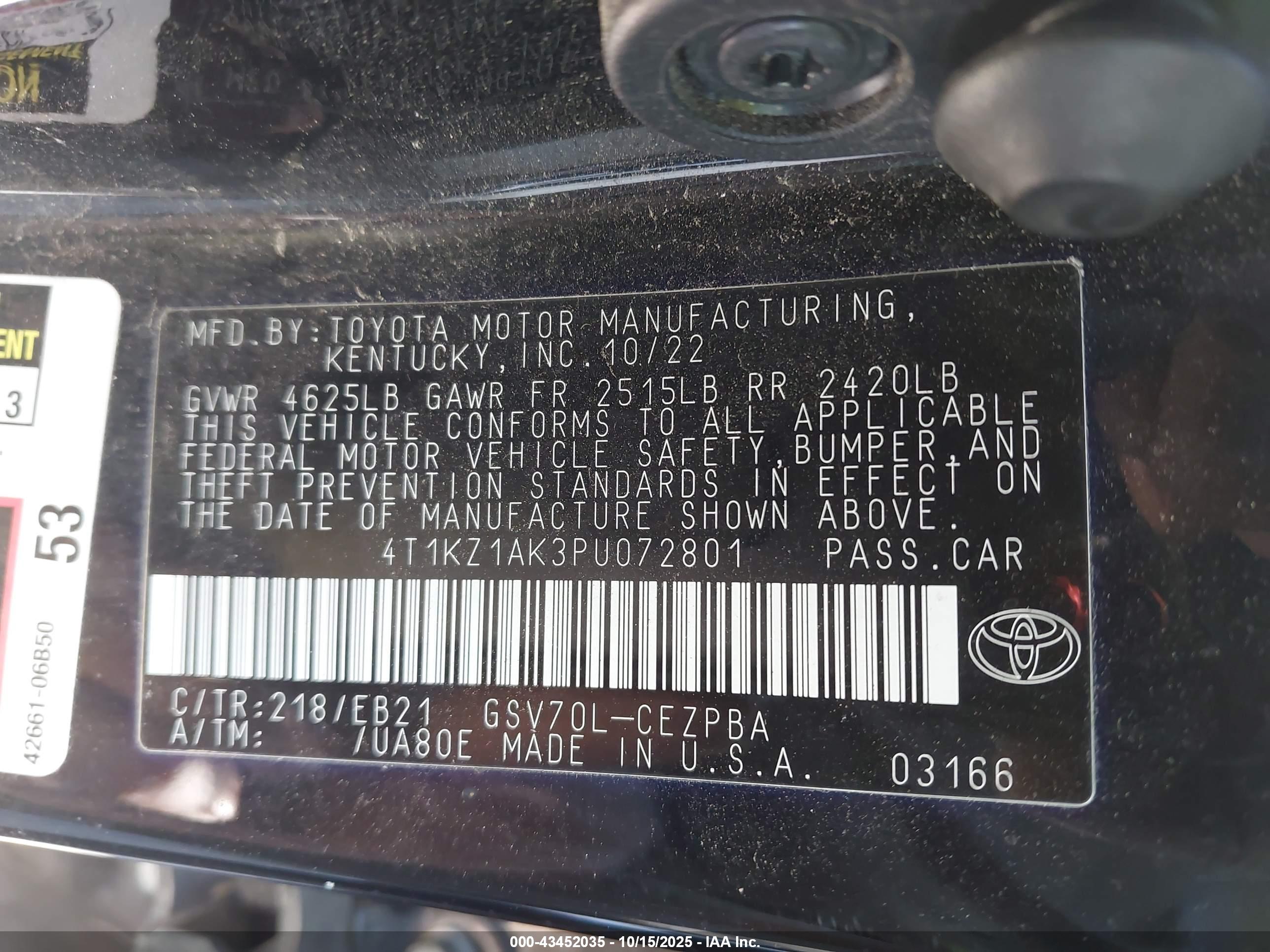 TOYOTA CAMRY image 9