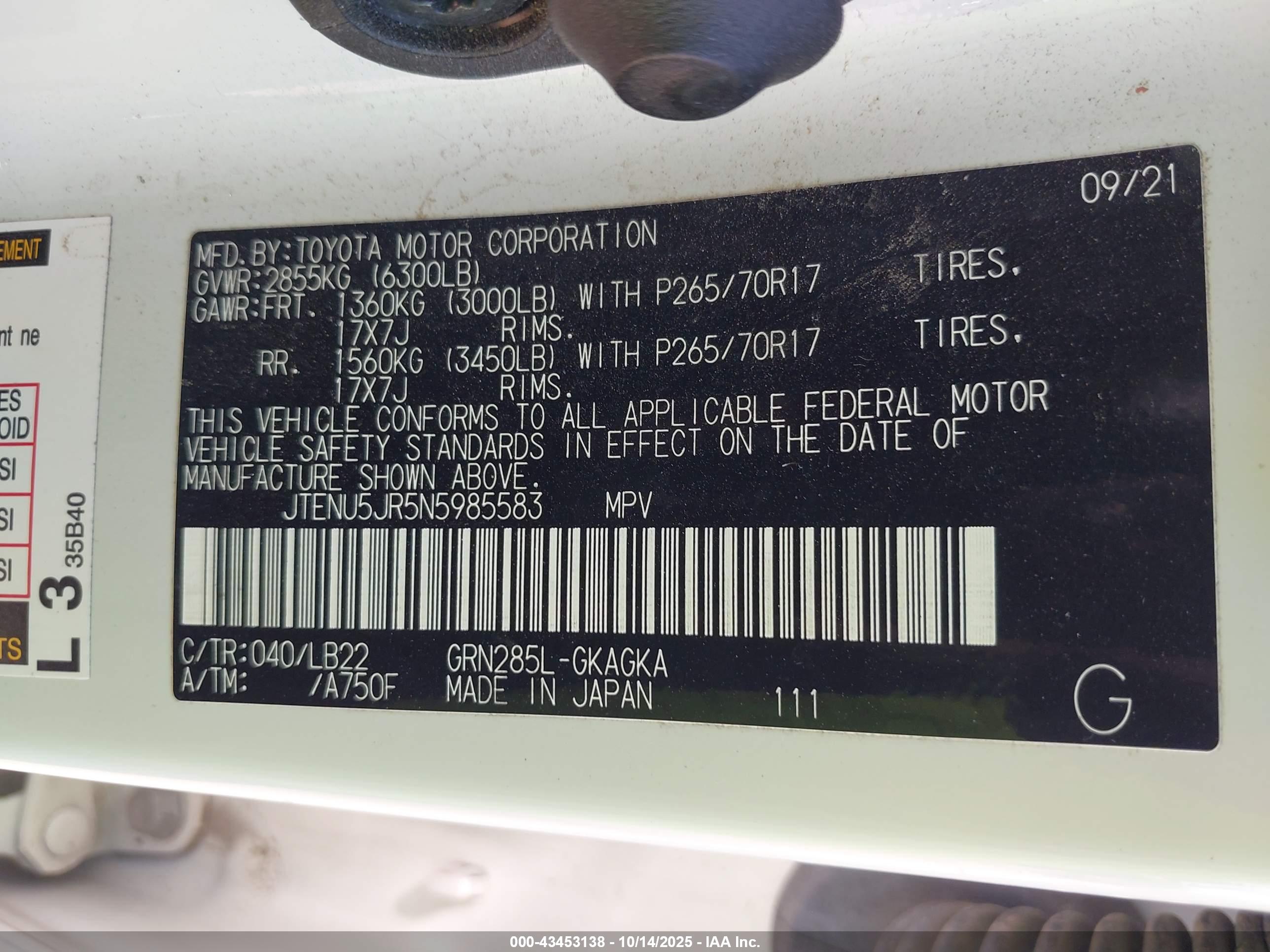TOYOTA 4RUNNER image 9