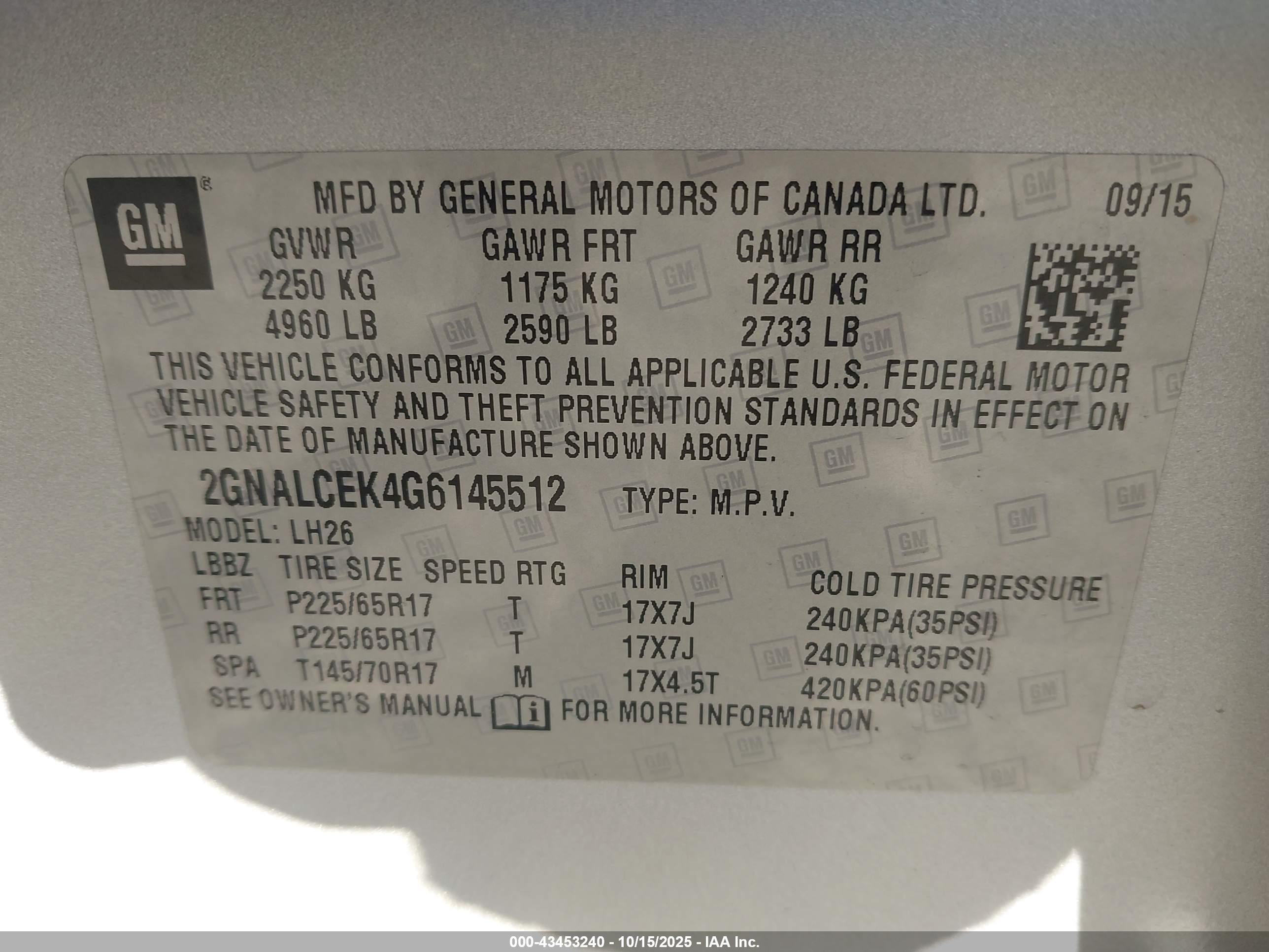 CHEVROLET EQUINOX image 9