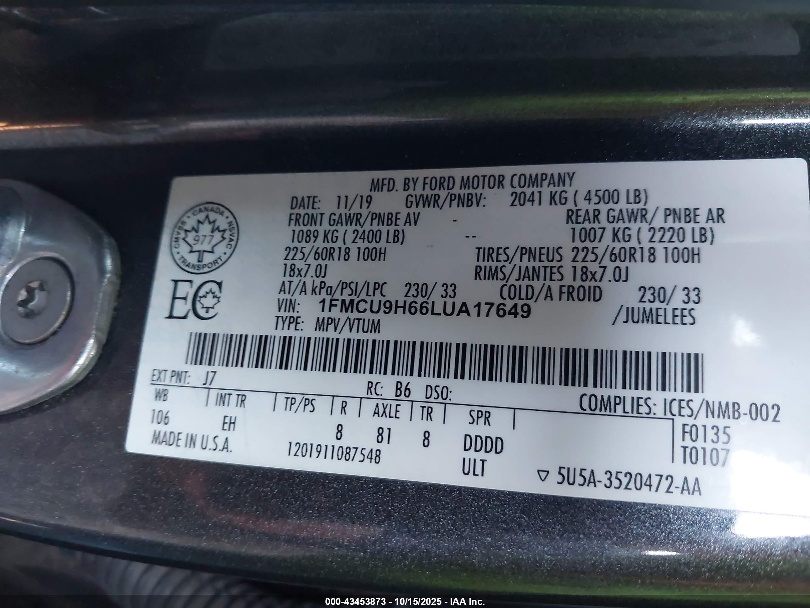 FORD ESCAPE image 9