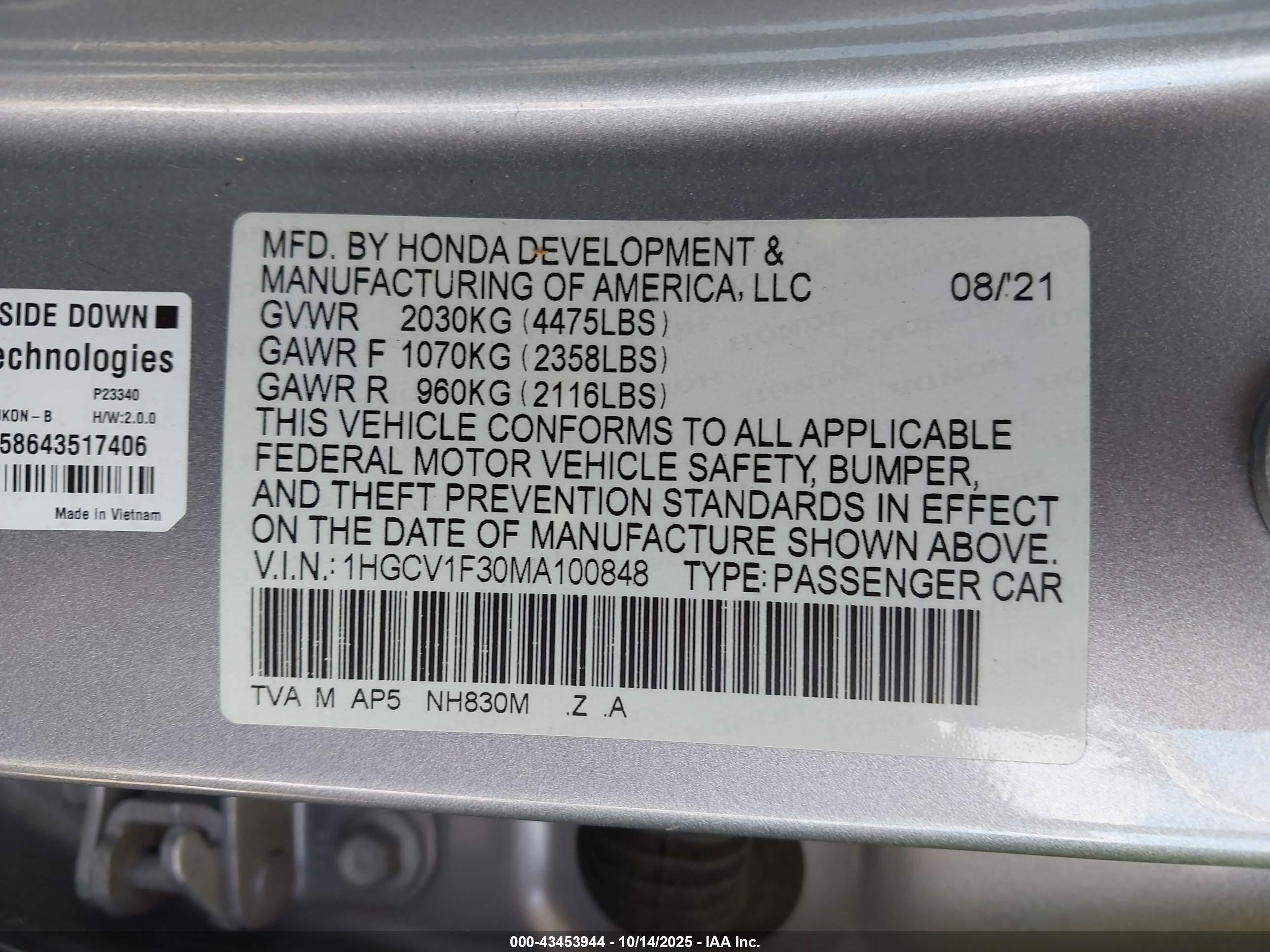 HONDA ACCORD image 9