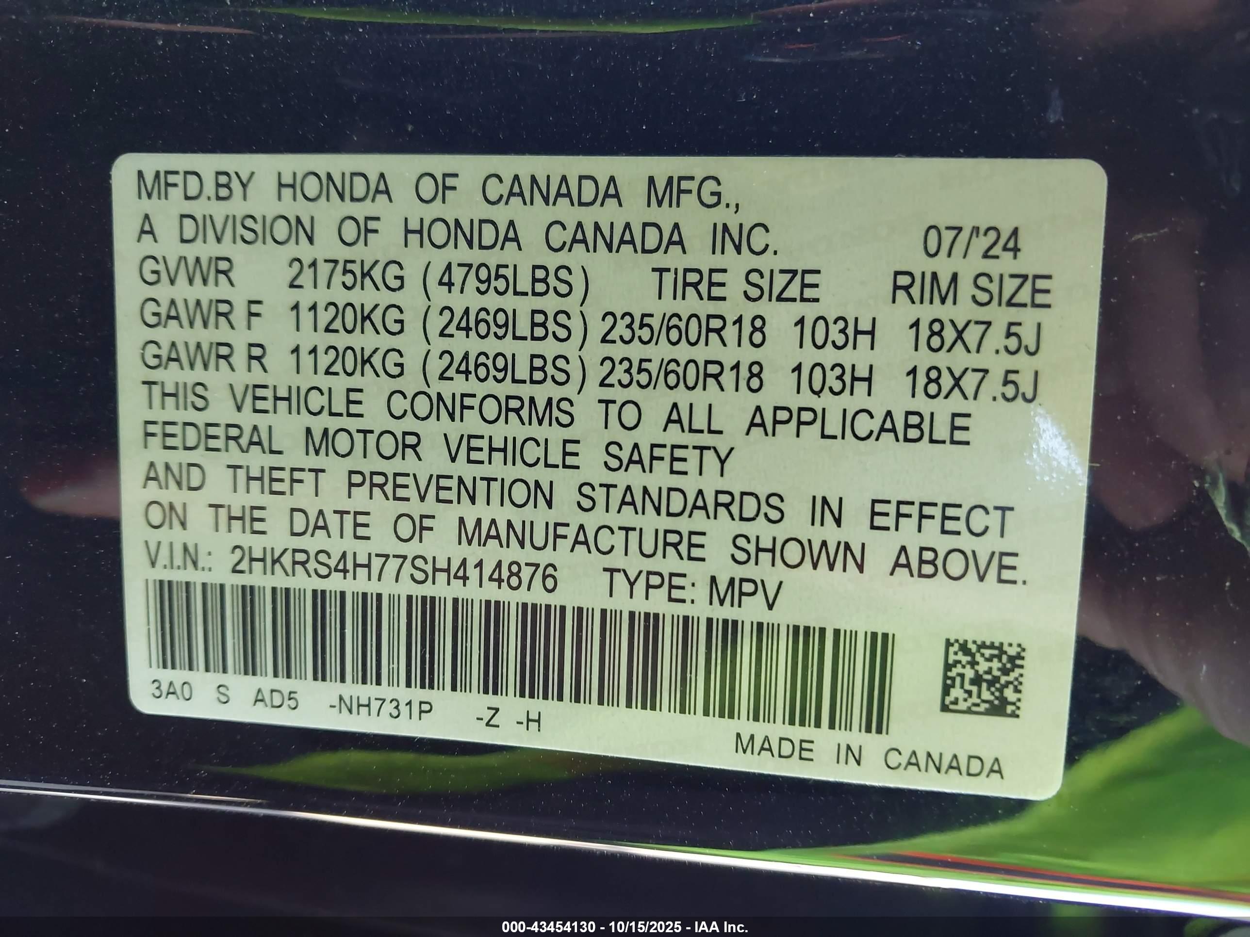 HONDA CR-V image 9
