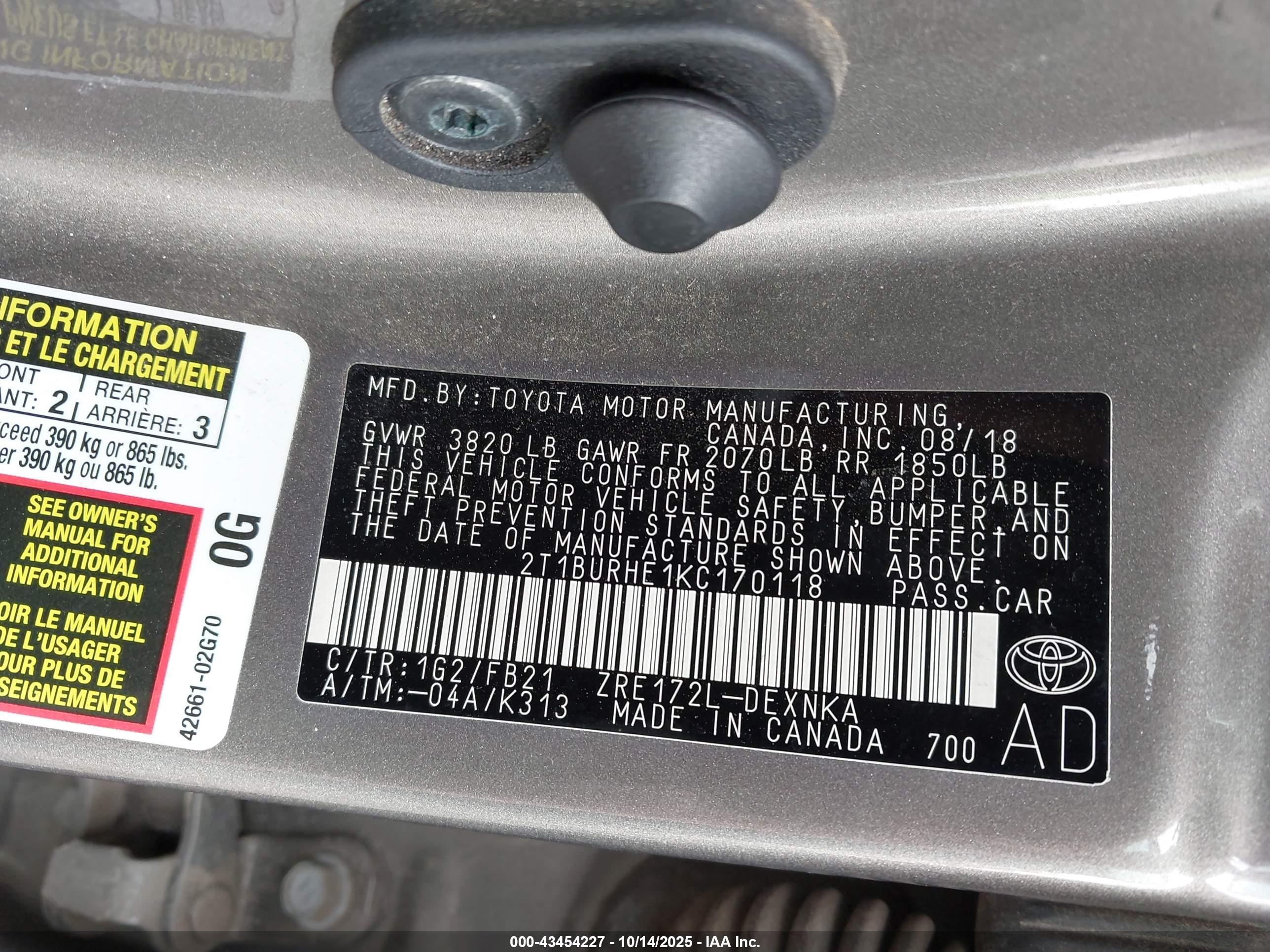 TOYOTA COROLLA image 9