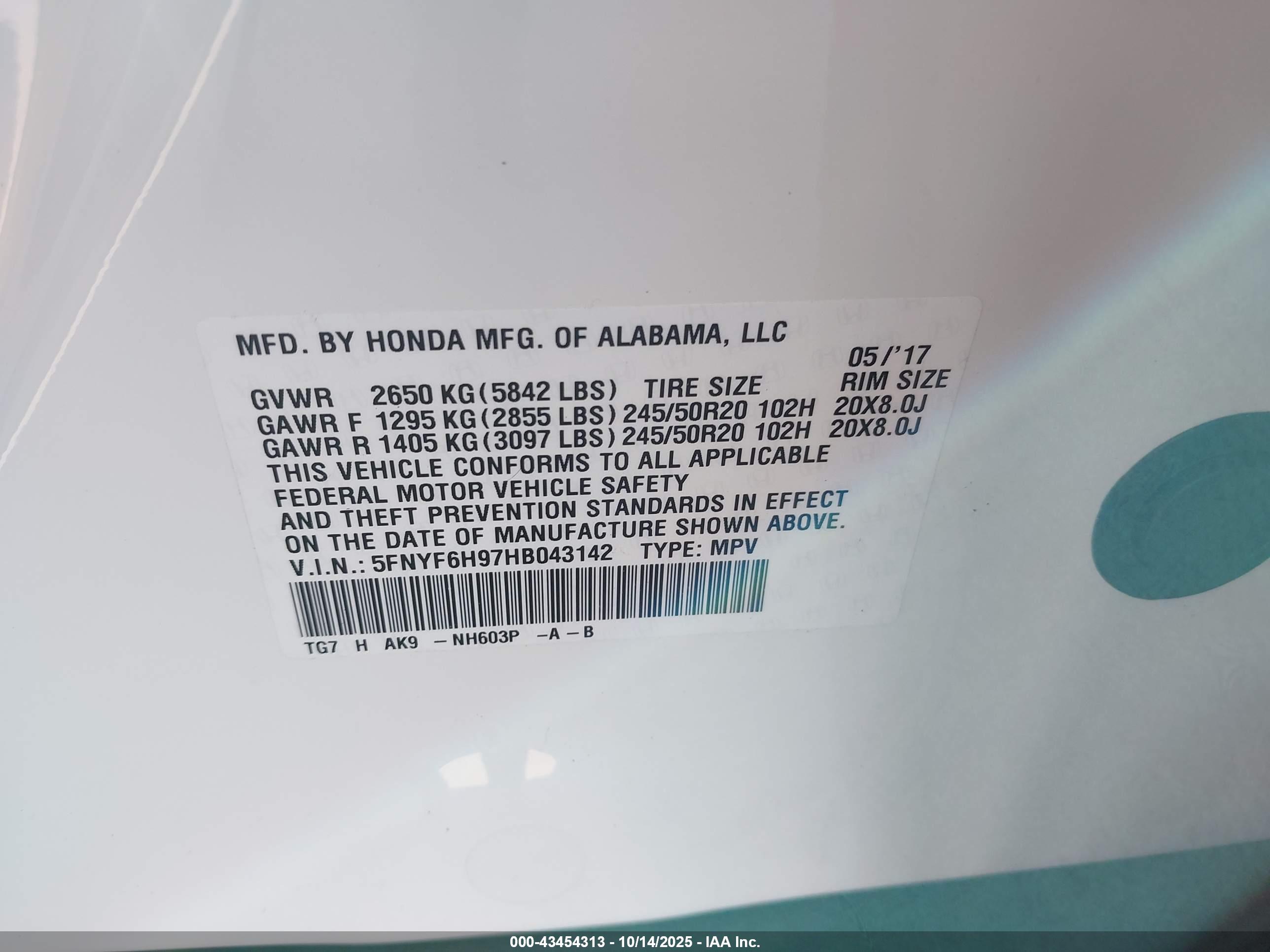 HONDA PILOT image 9