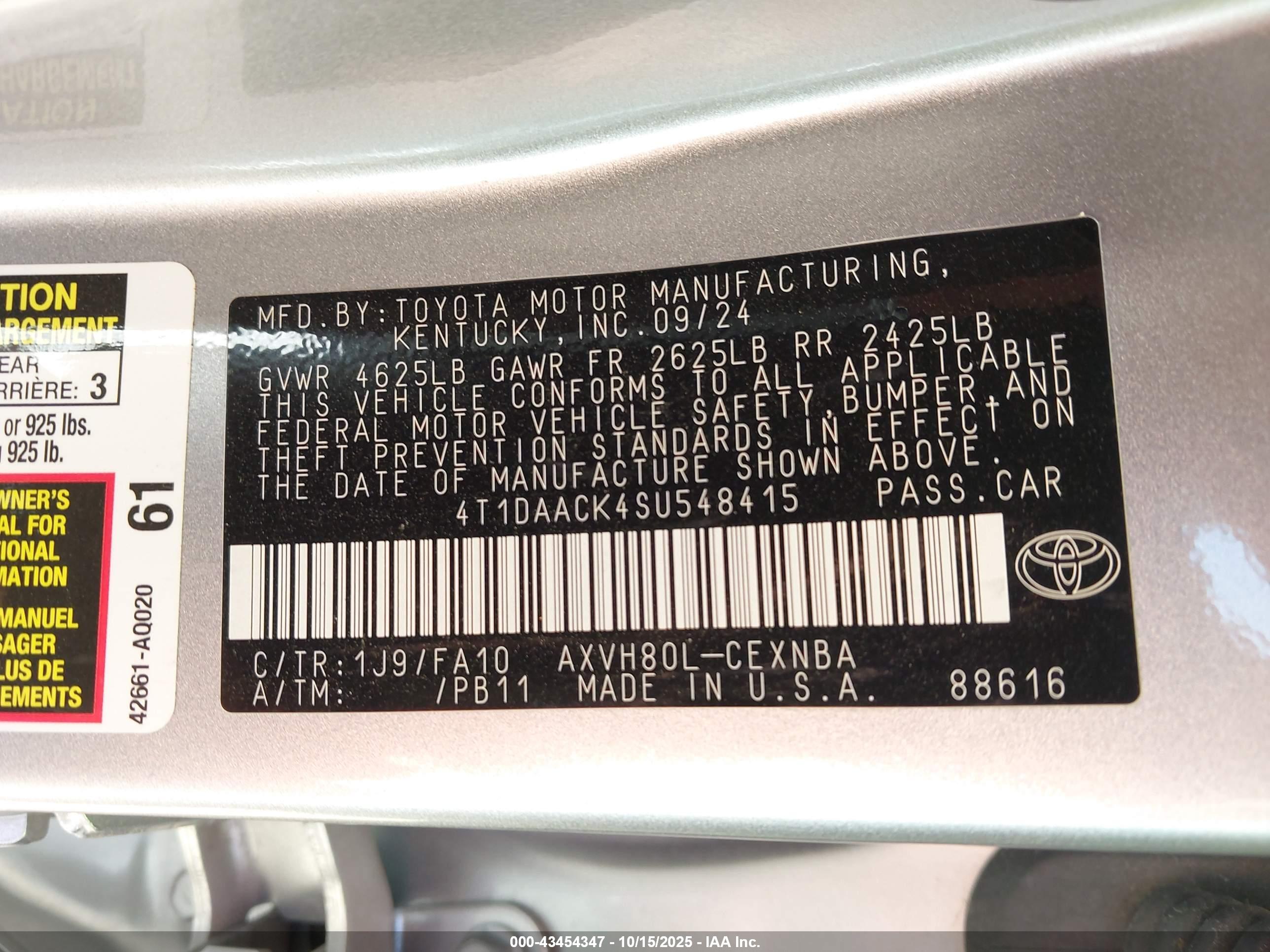 TOYOTA CAMRY image 9