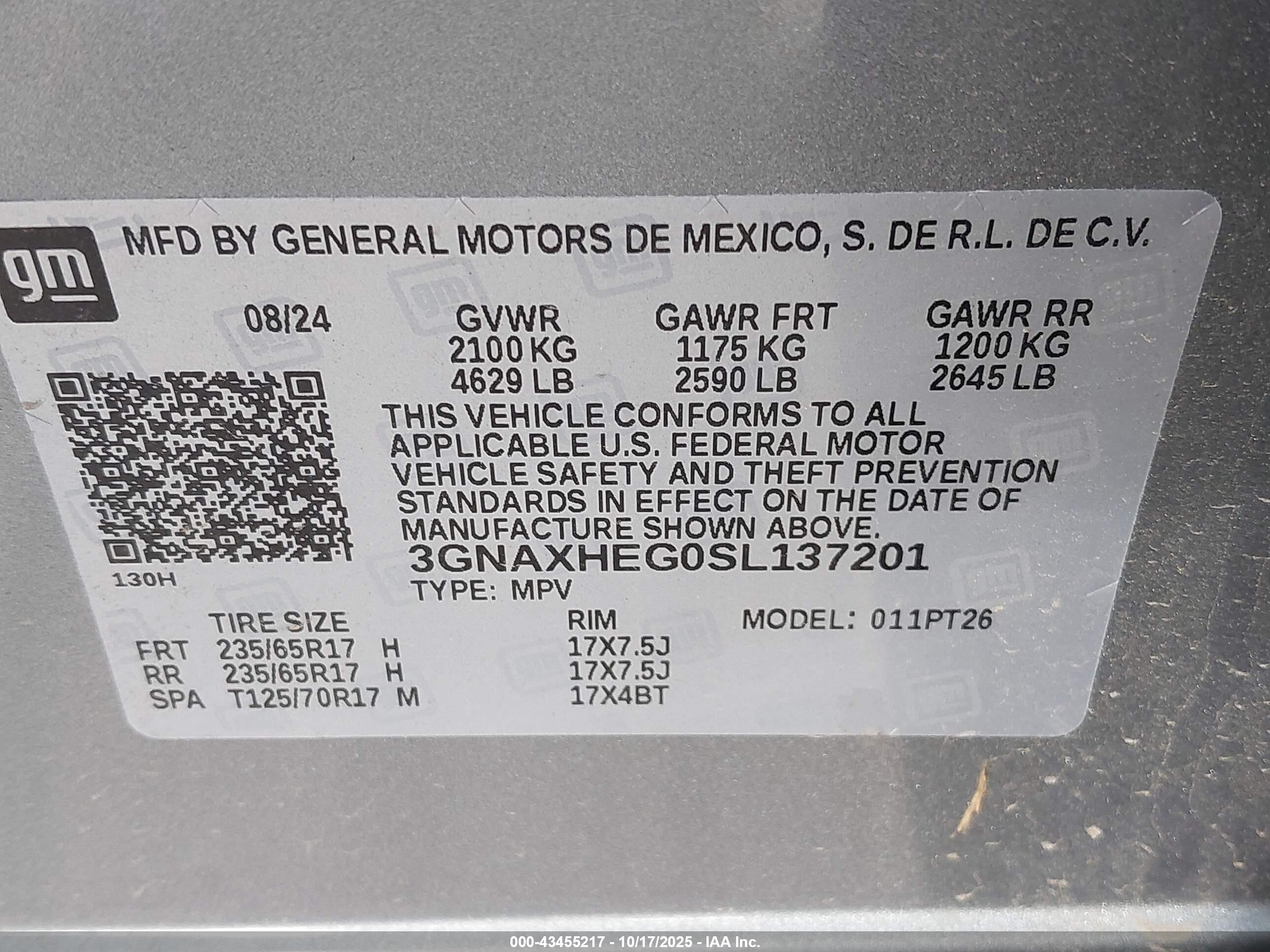 CHEVROLET EQUINOX image 9