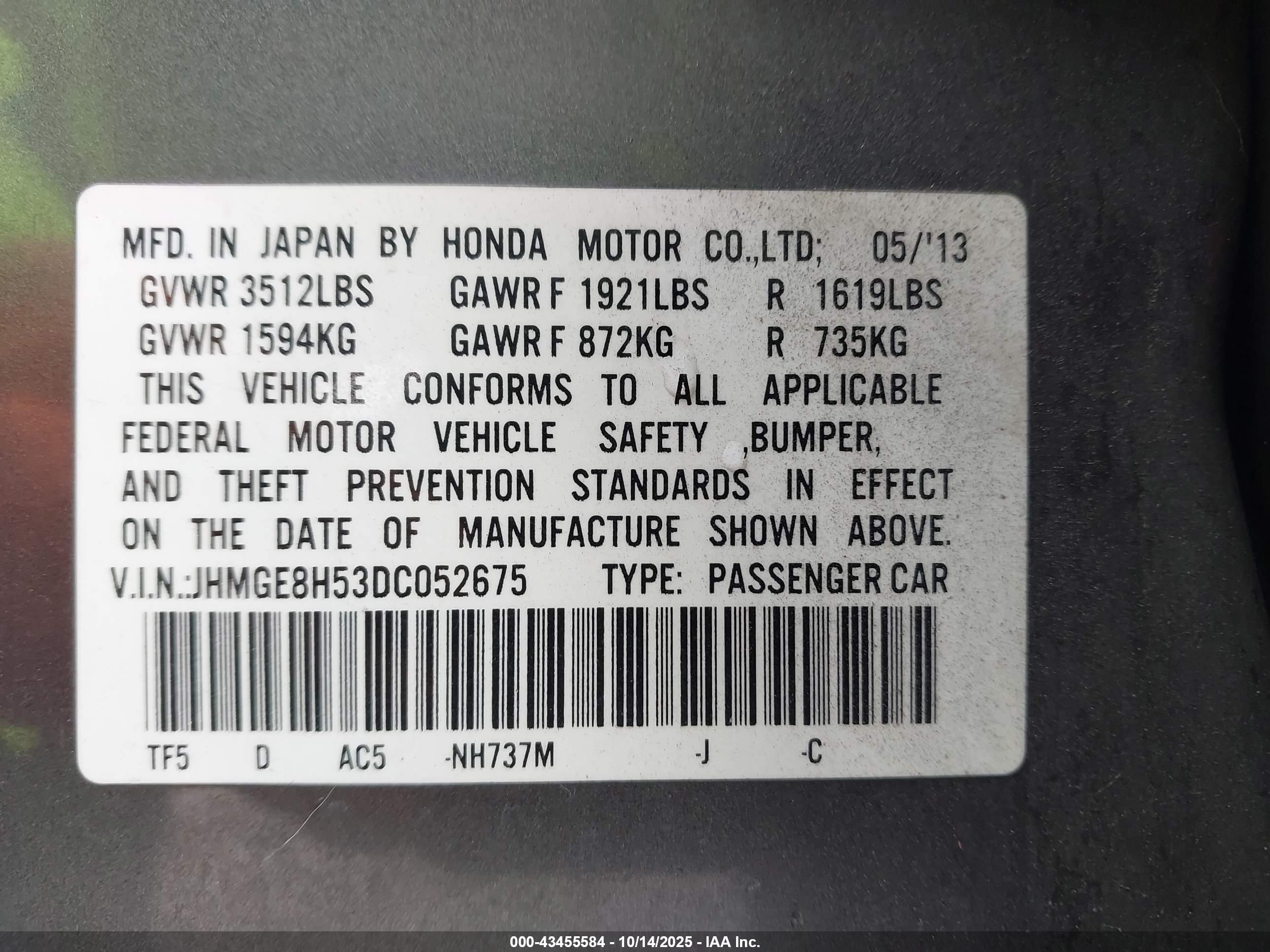 HONDA FIT image 9