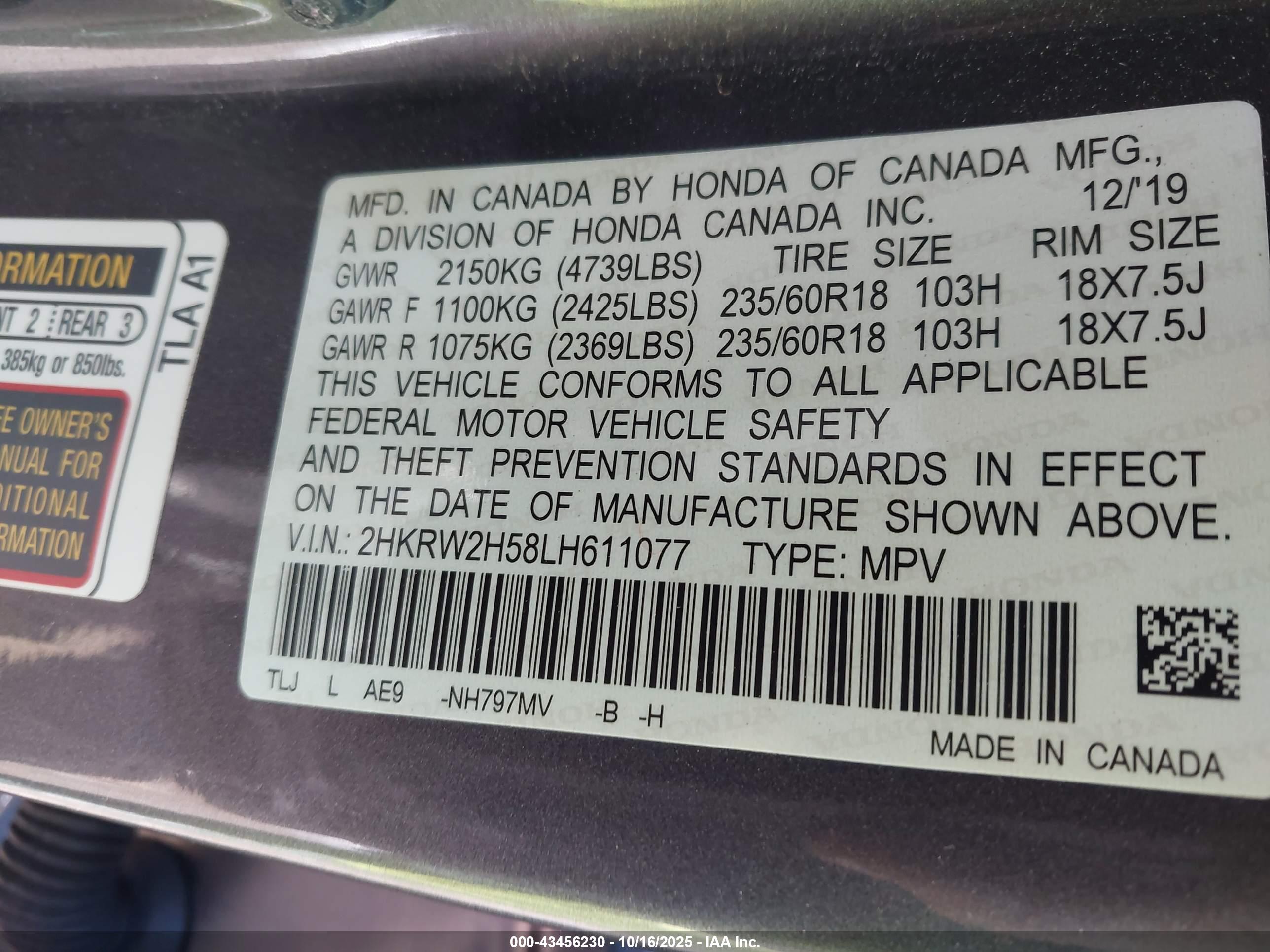 HONDA CR-V image 9