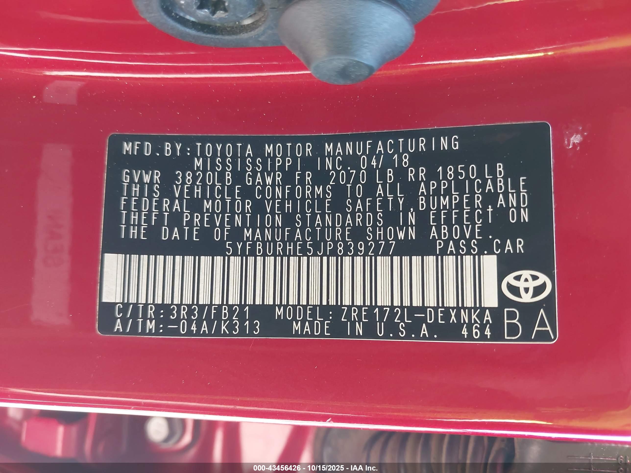 TOYOTA COROLLA image 9