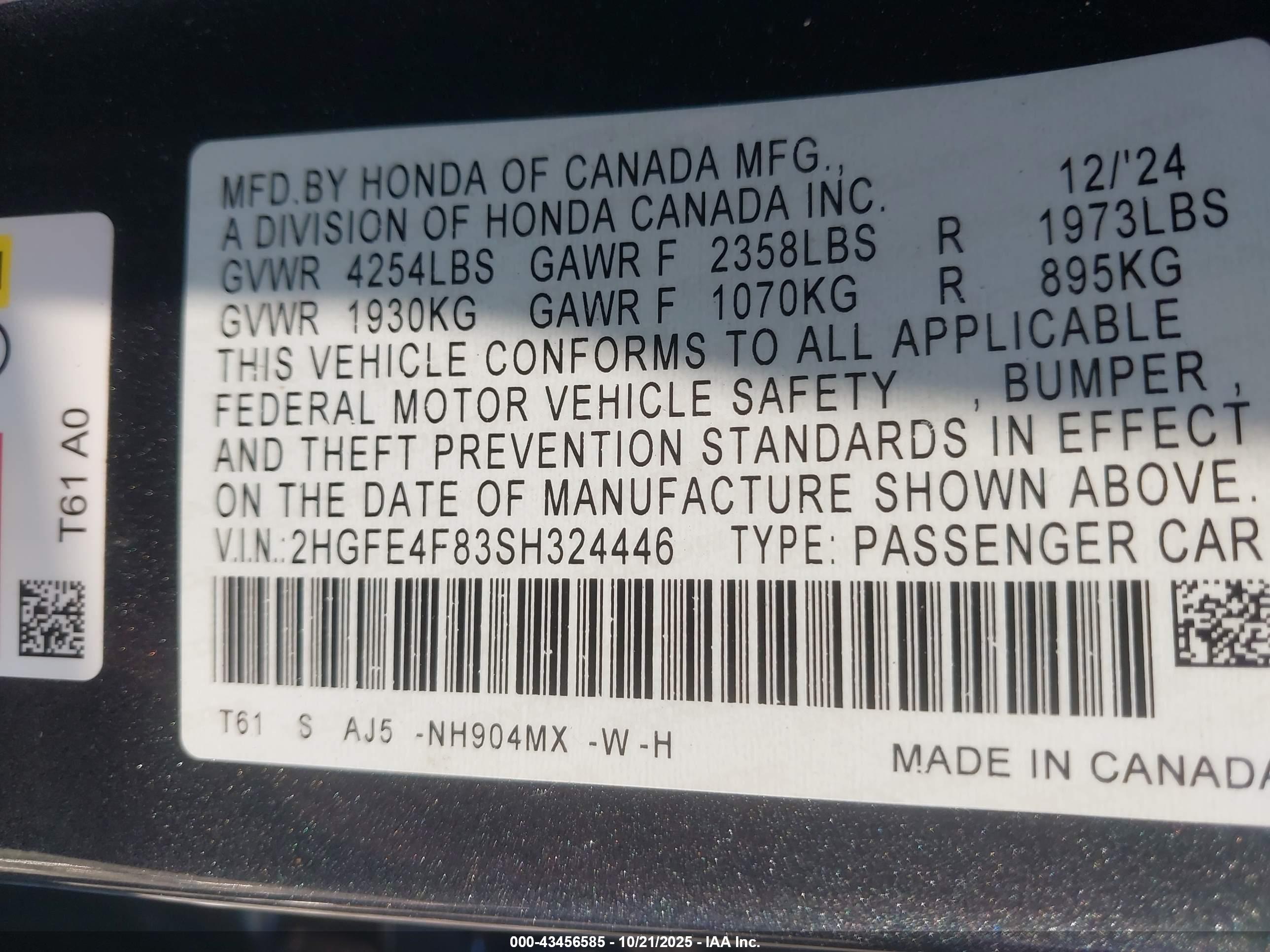 HONDA CIVIC image 9