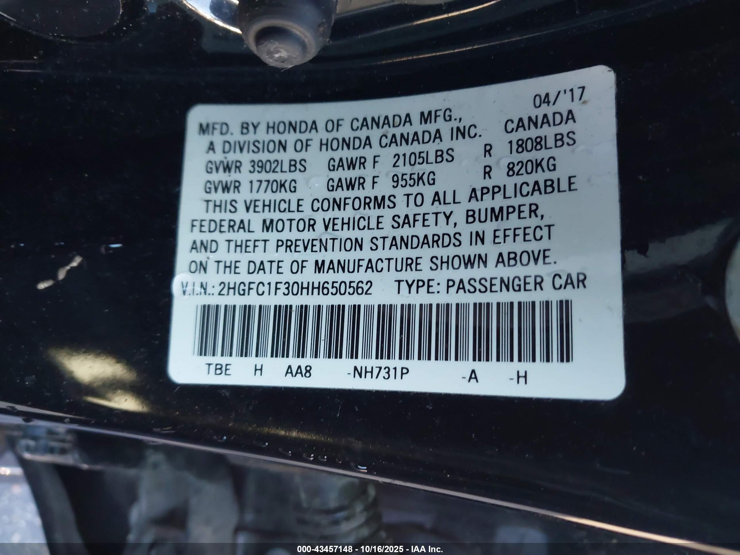 HONDA CIVIC image 9