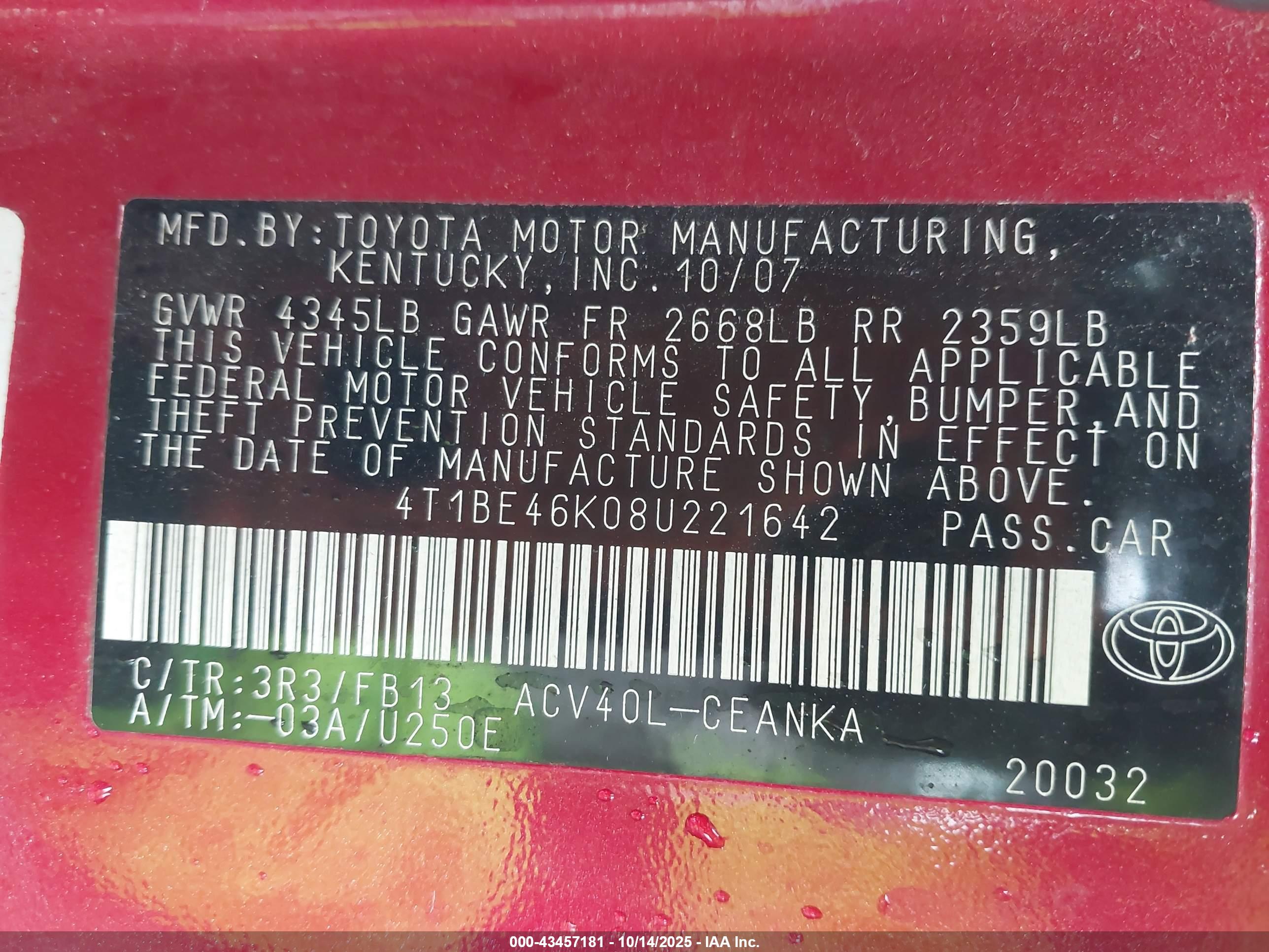 TOYOTA CAMRY image 9