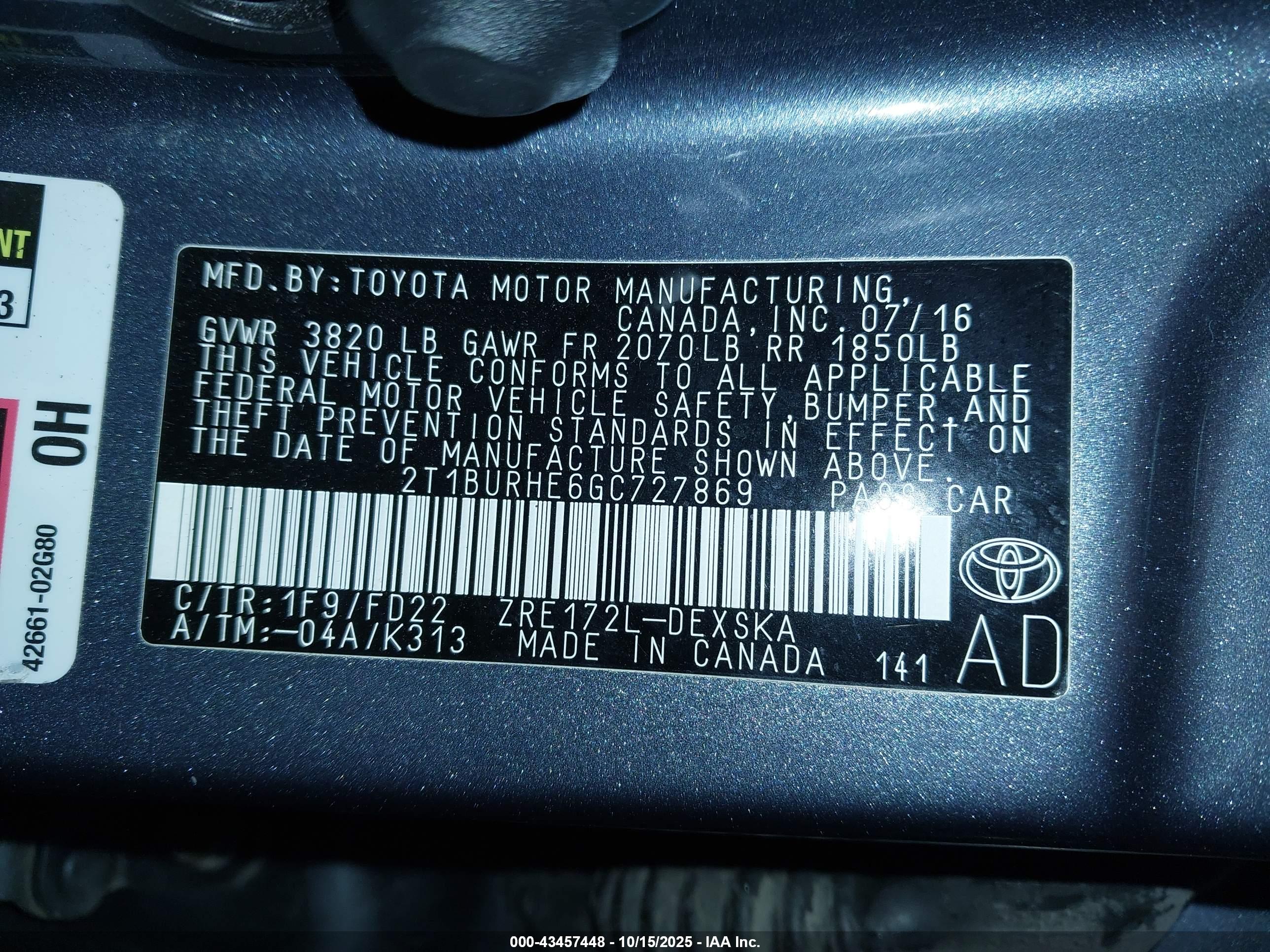 TOYOTA COROLLA image 9