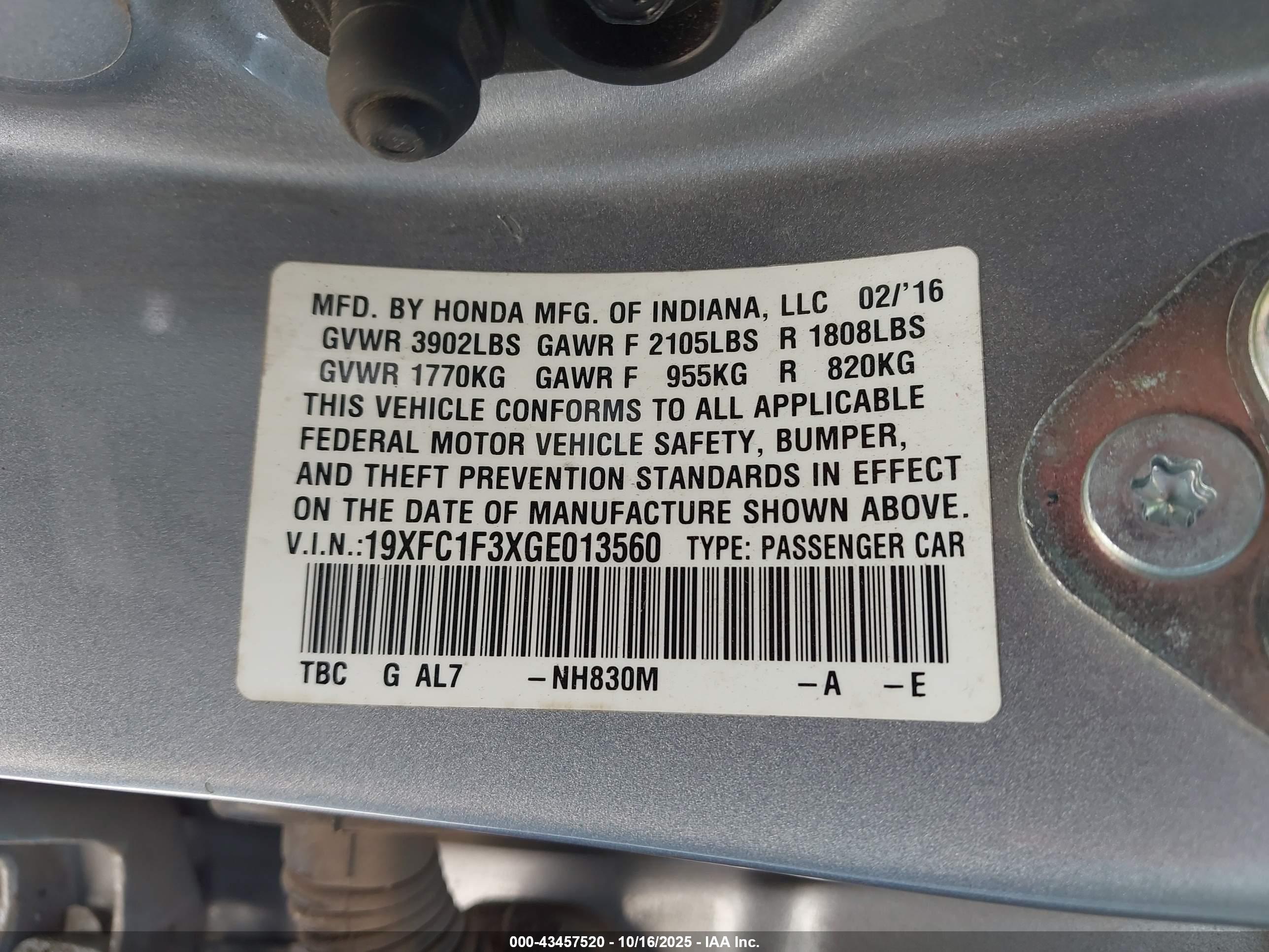 HONDA CIVIC image 9