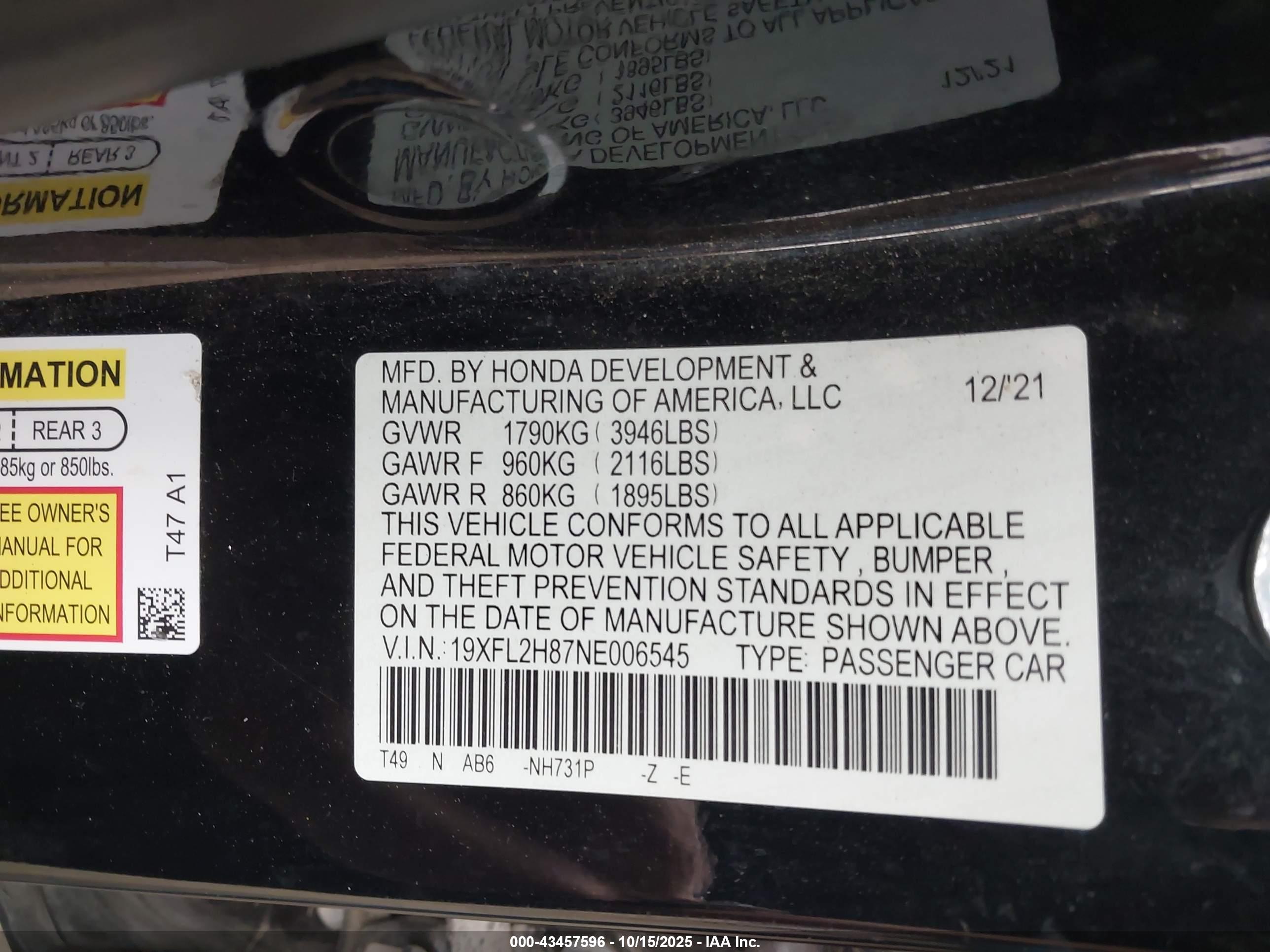 HONDA CIVIC image 9