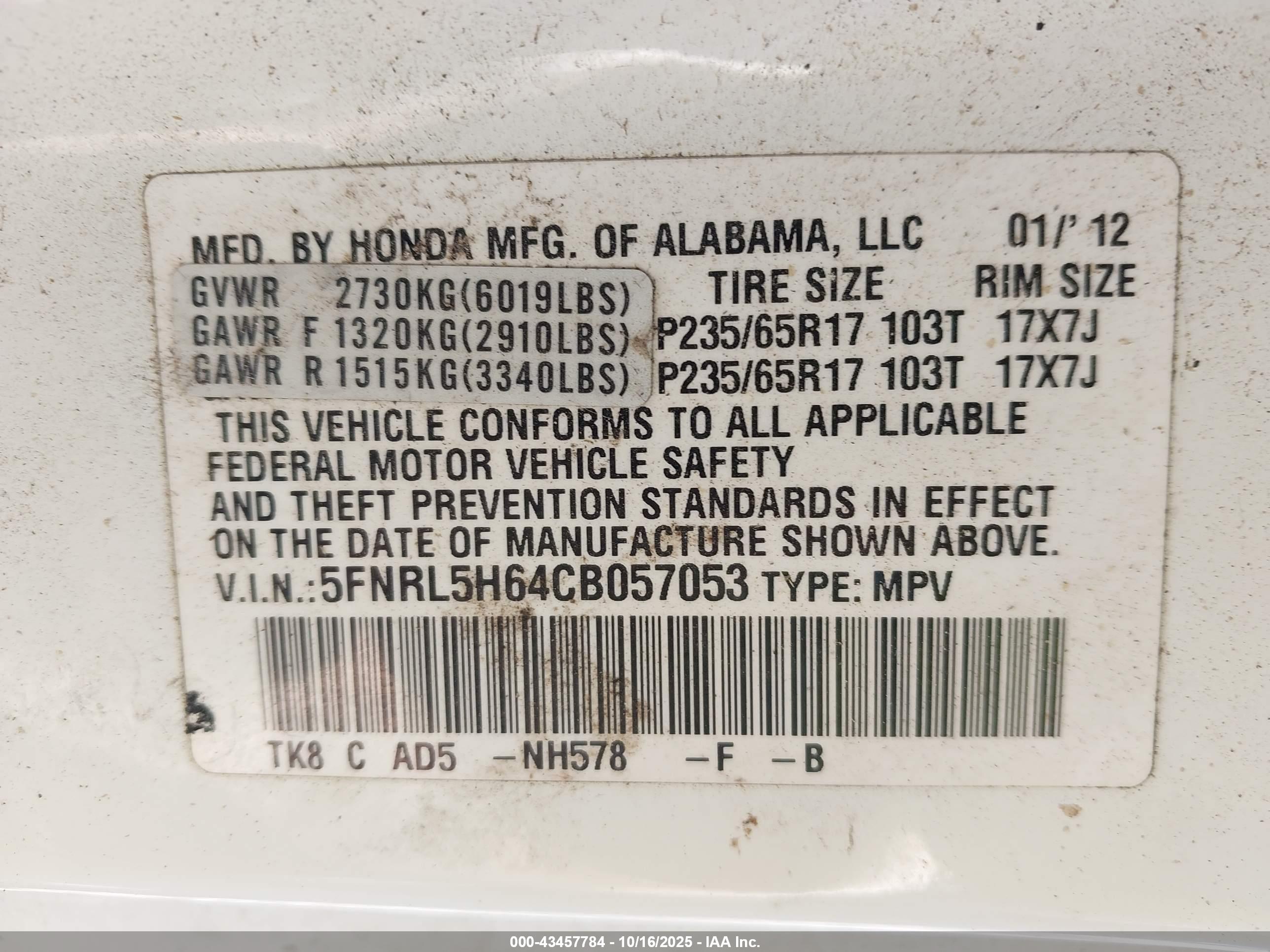 HONDA ODYSSEY image 9