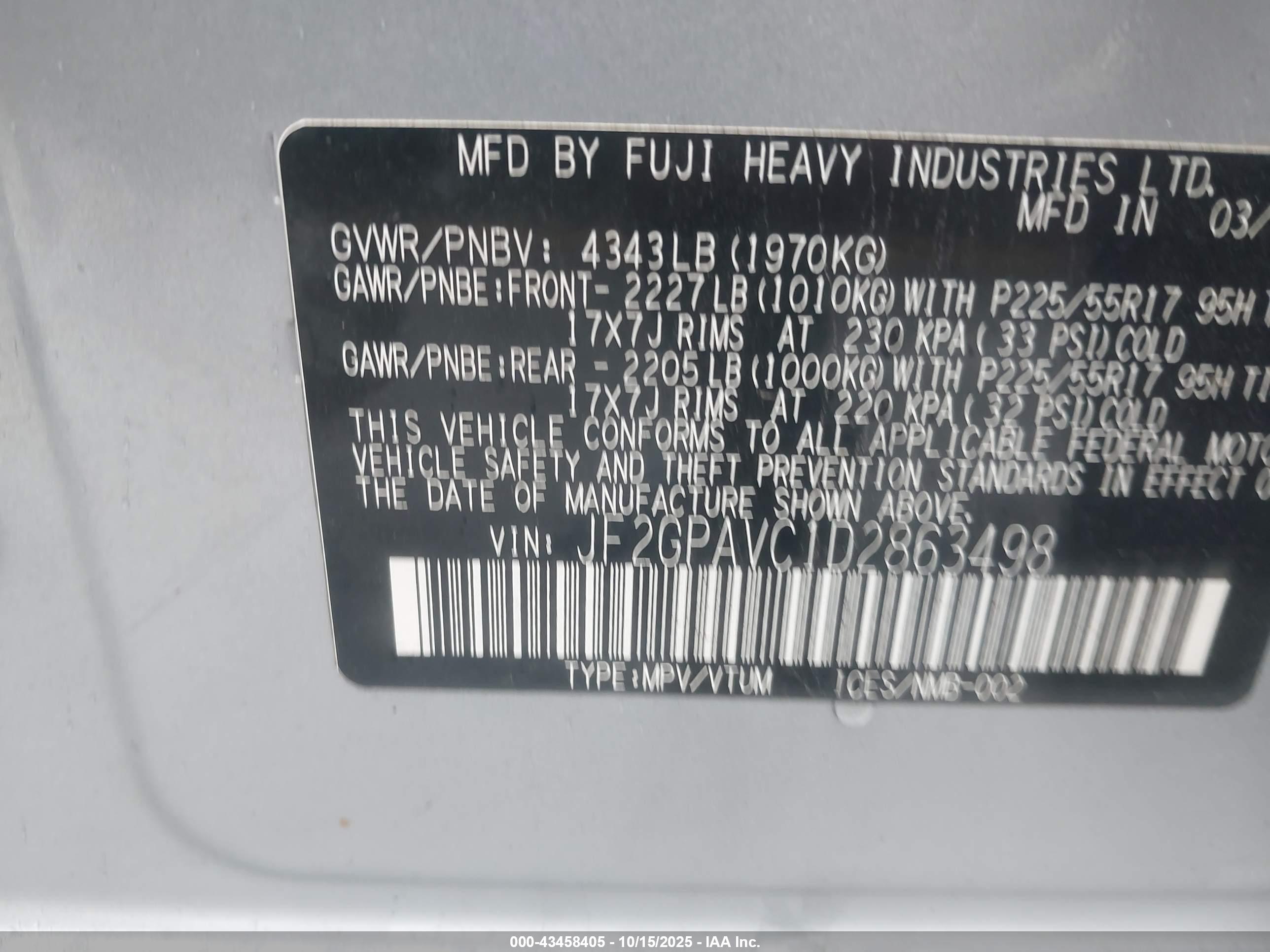SUBARU XV image 9