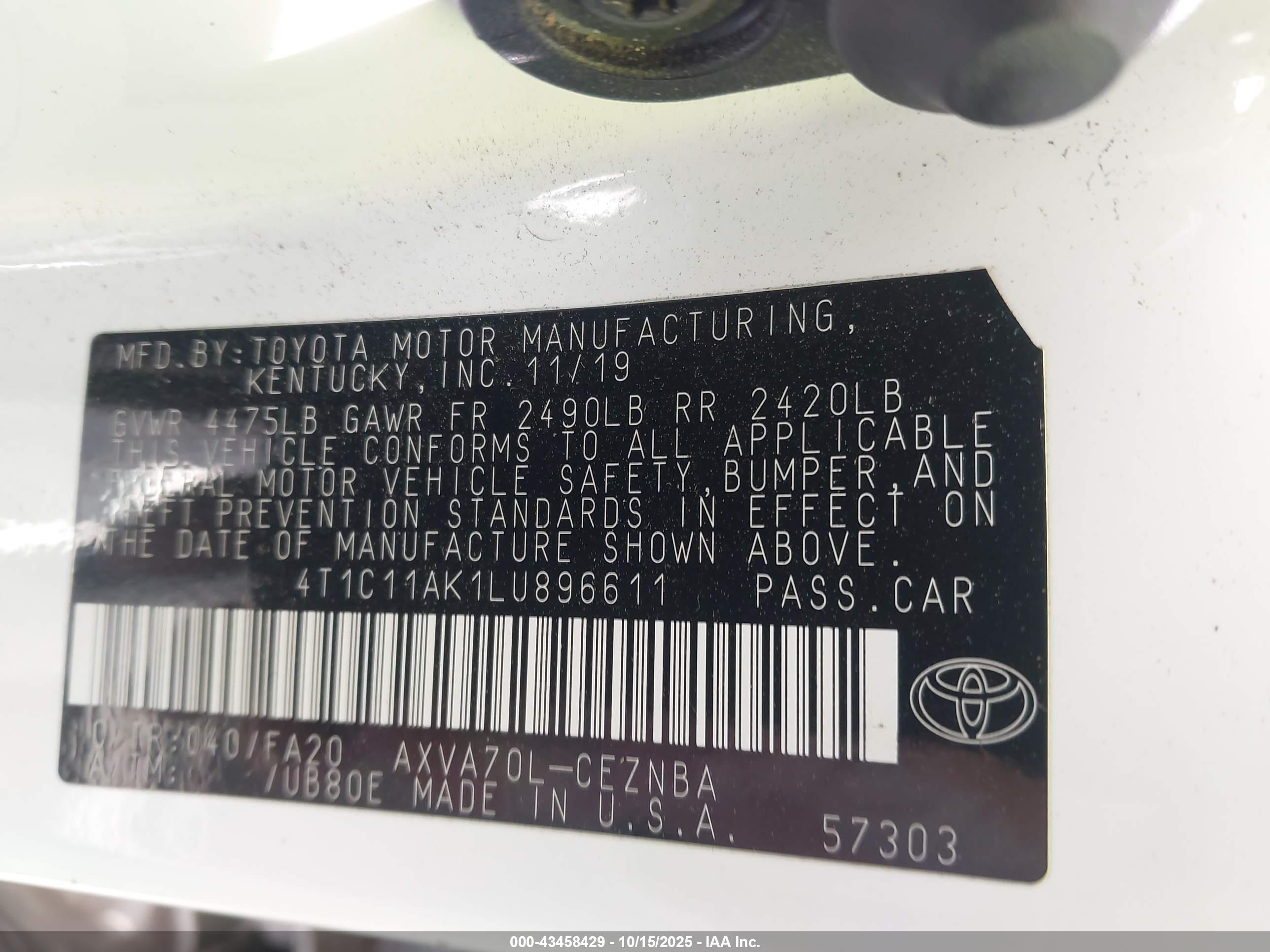 TOYOTA CAMRY image 9