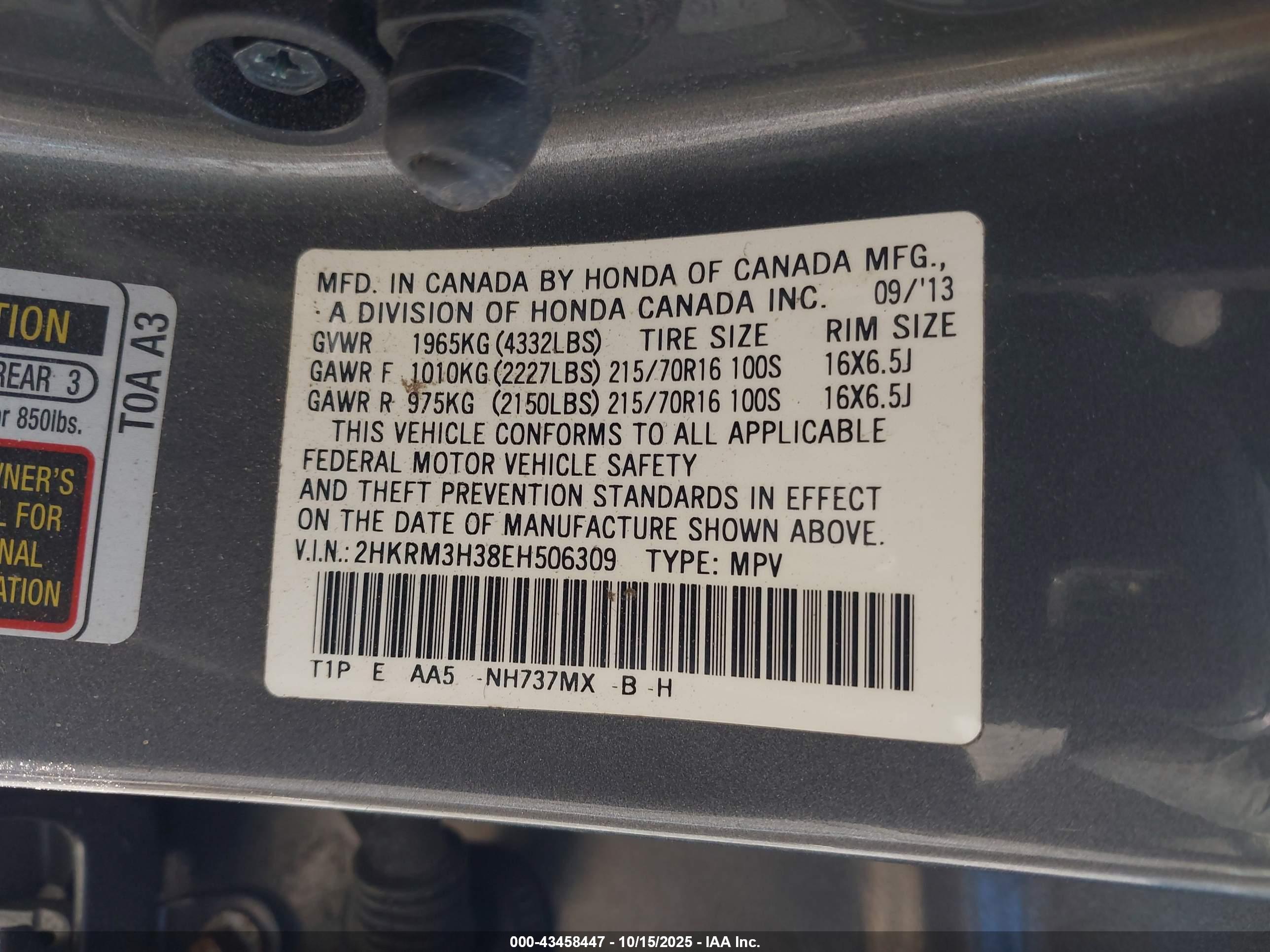 HONDA CR-V image 9