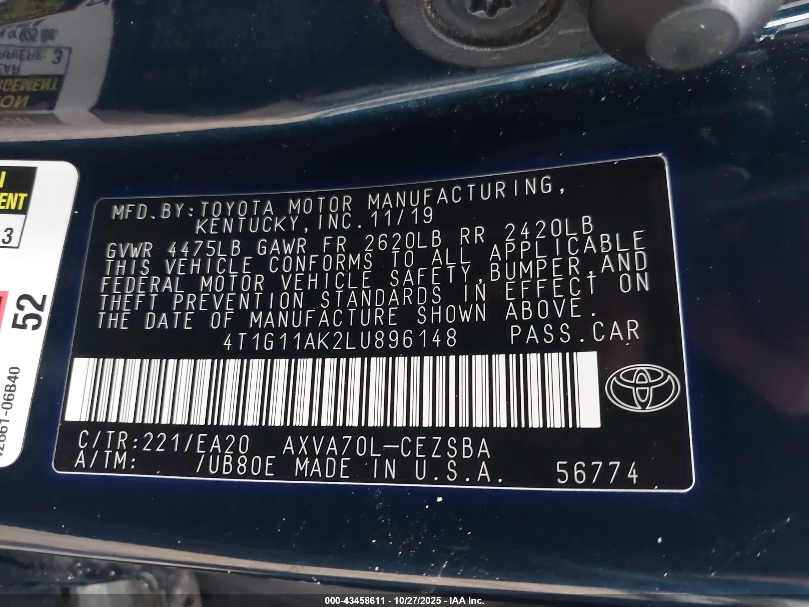 TOYOTA CAMRY image 9