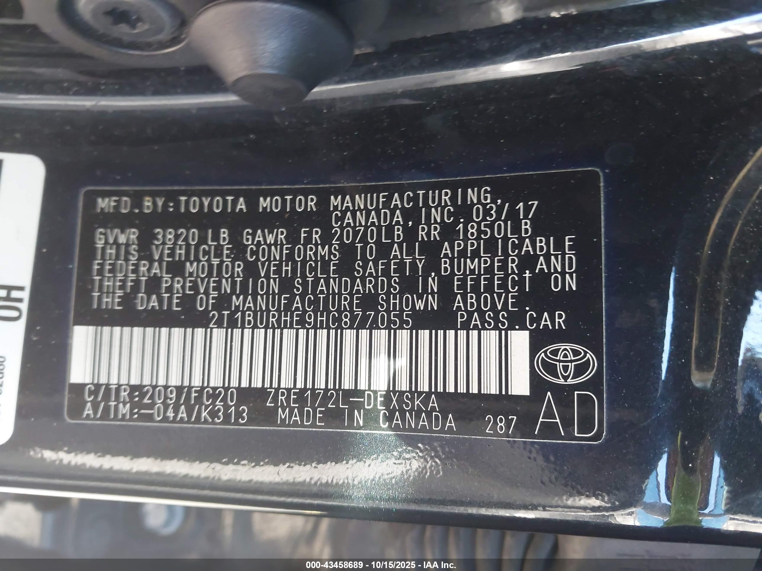 TOYOTA COROLLA image 9