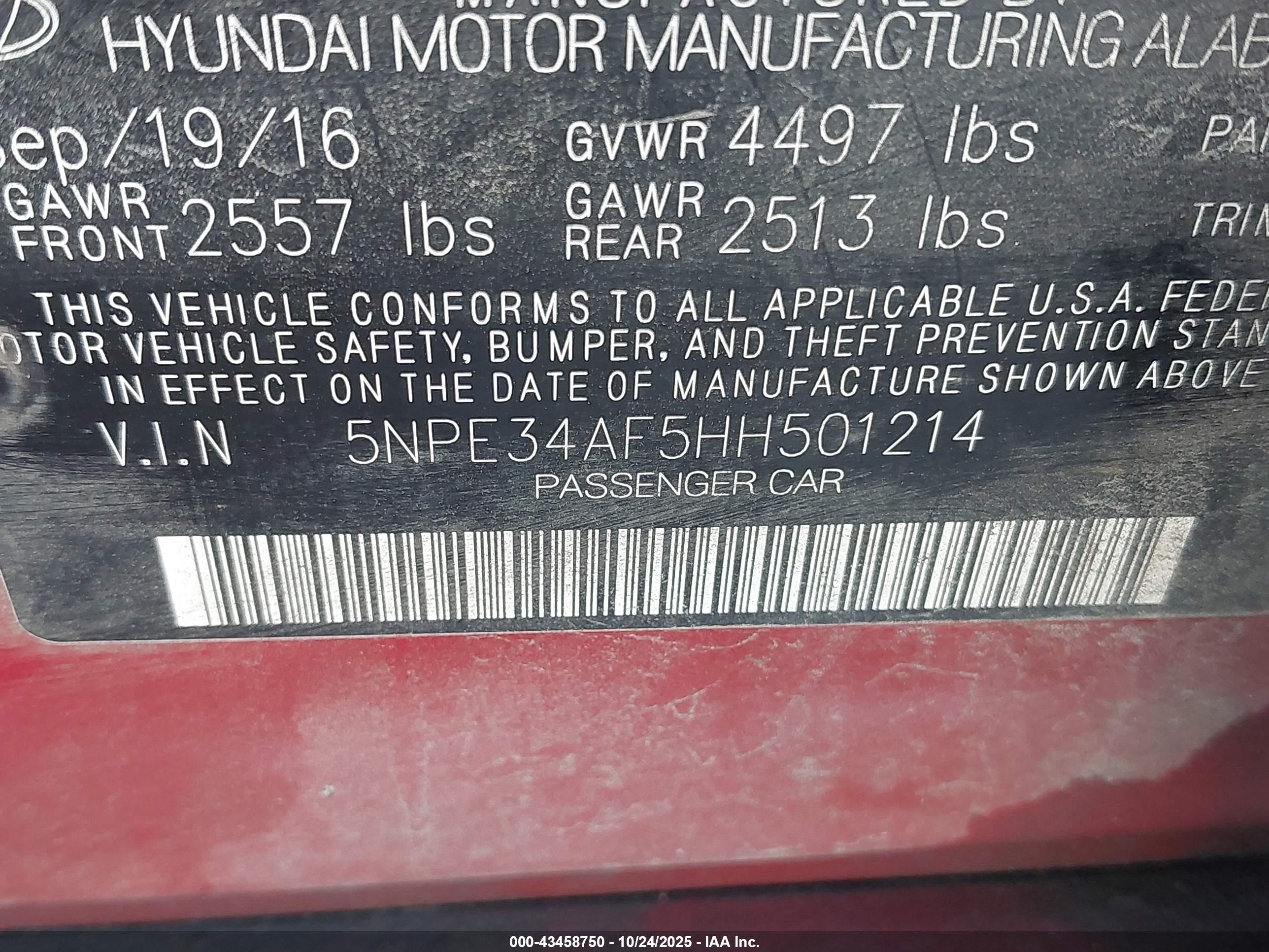 HYUNDAI SONATA image 9