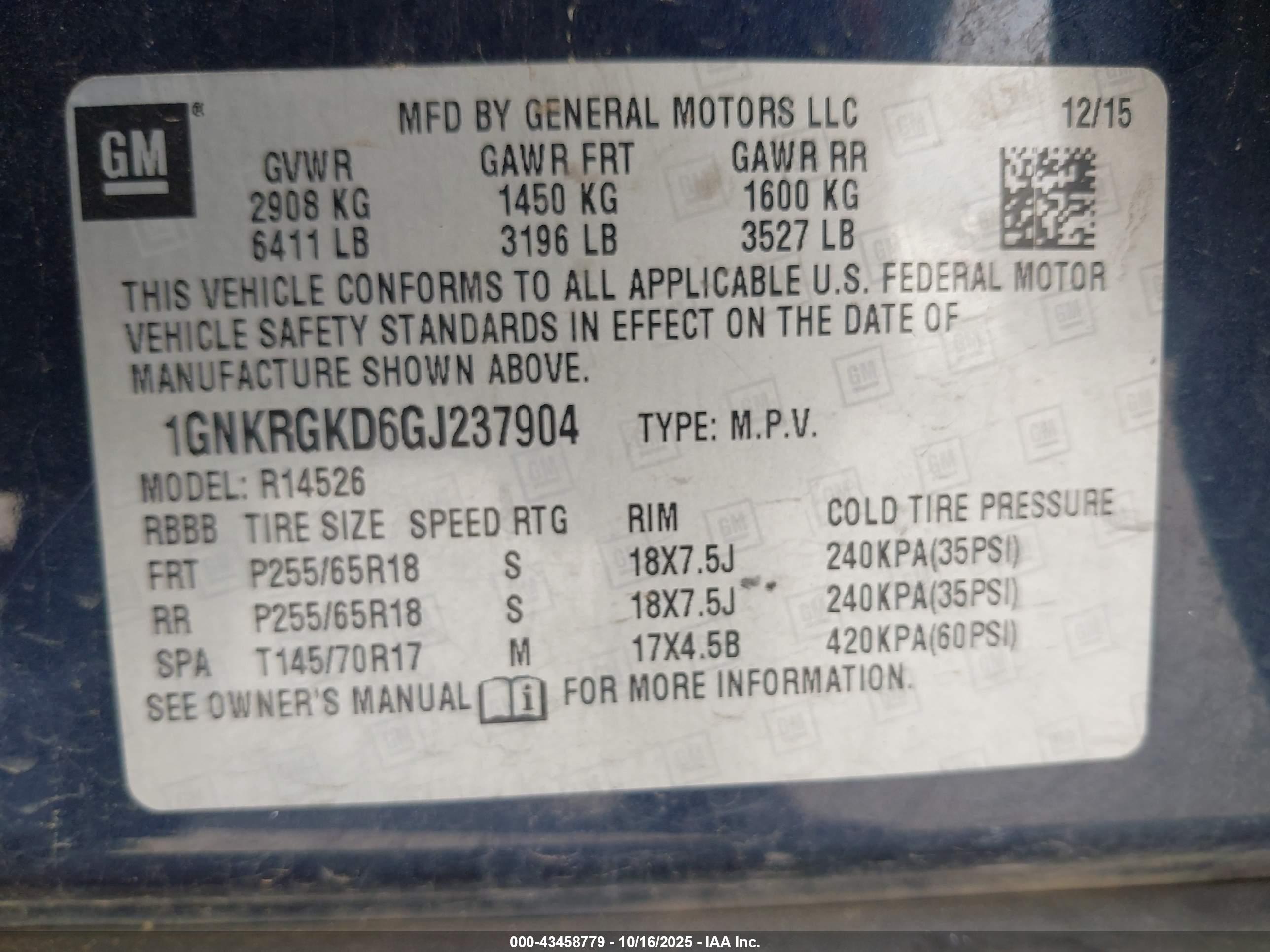 CHEVROLET TRAVERSE image 9