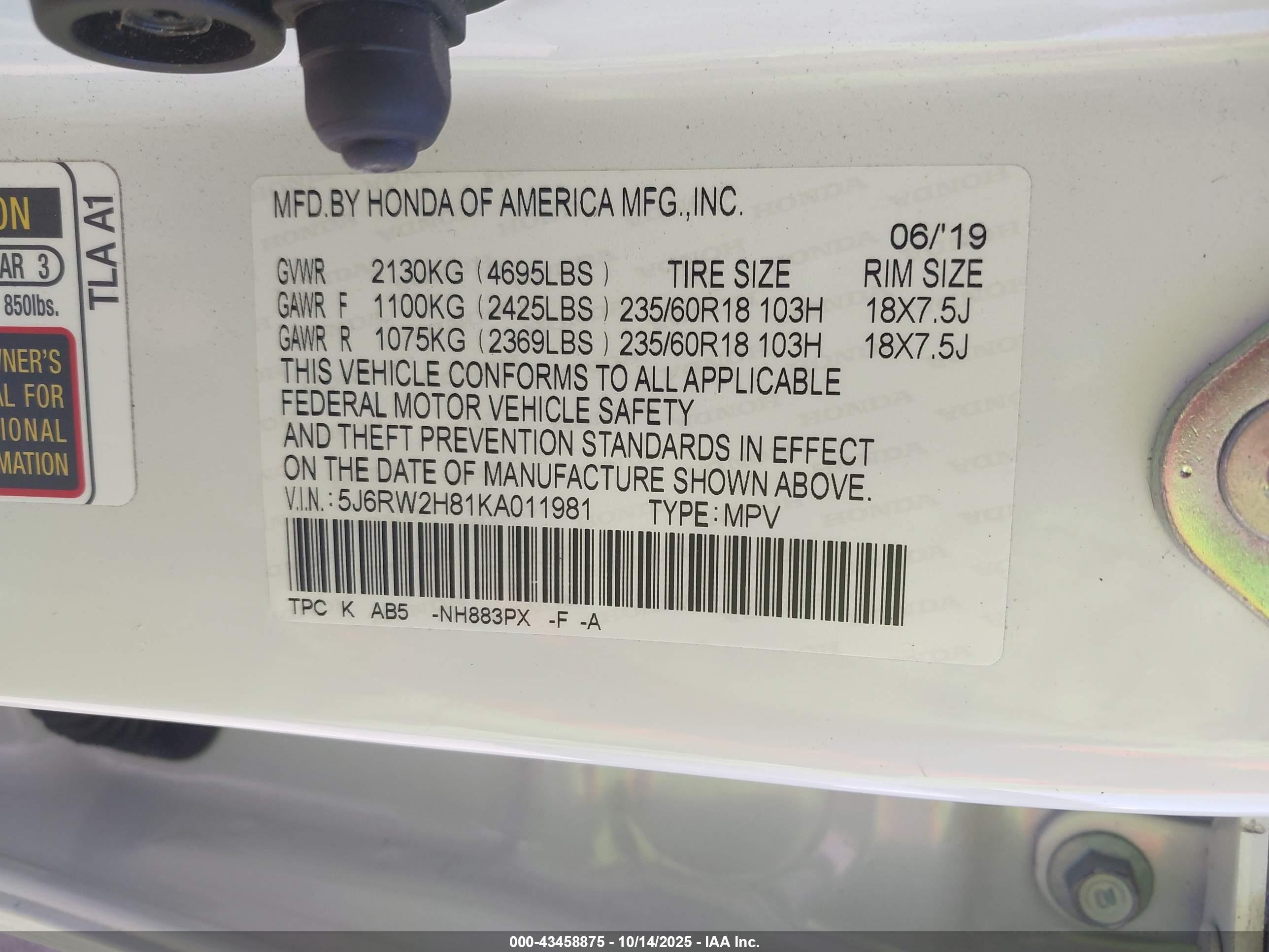 HONDA CR-V image 9