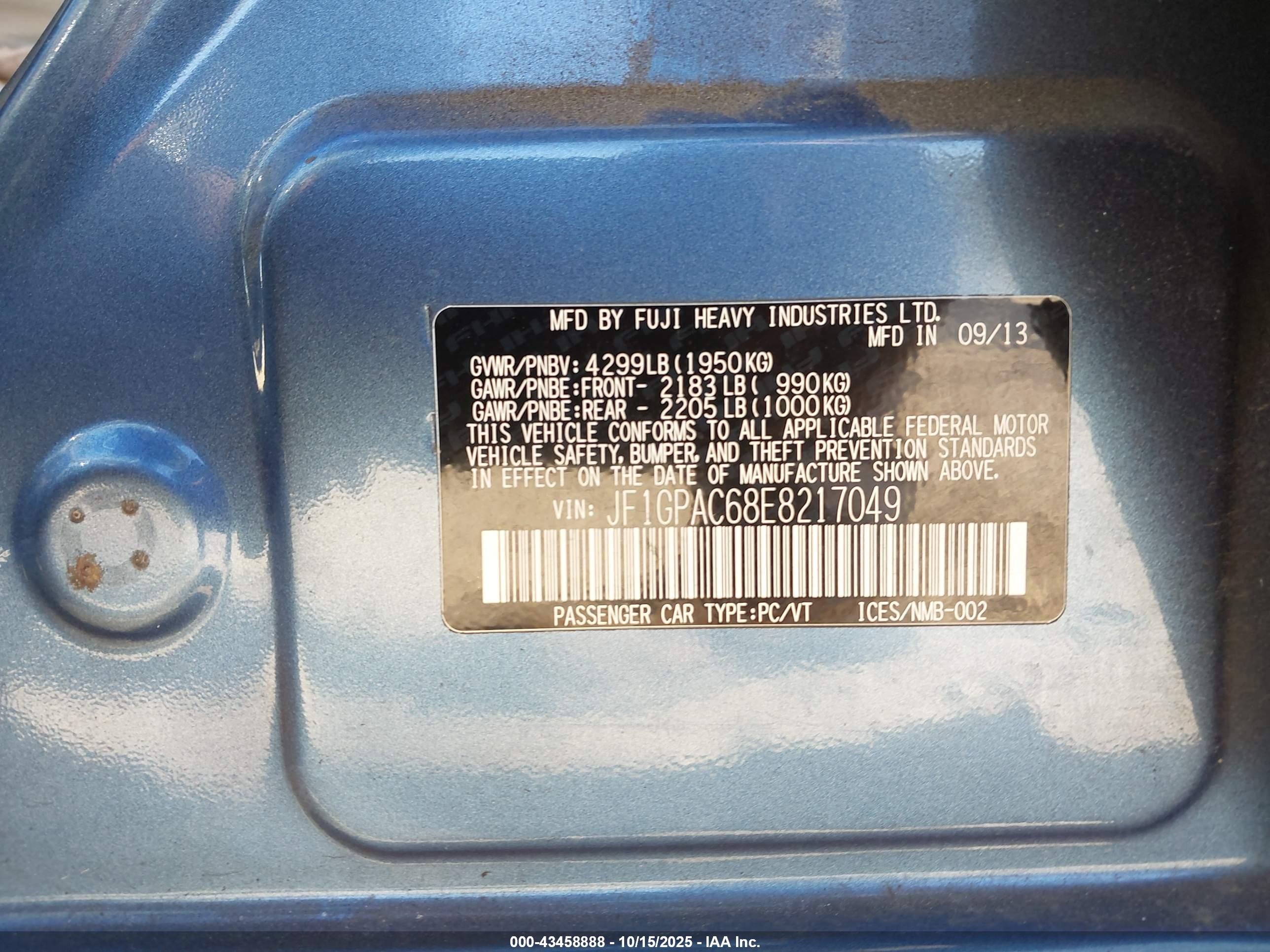 SUBARU IMPREZA image 9