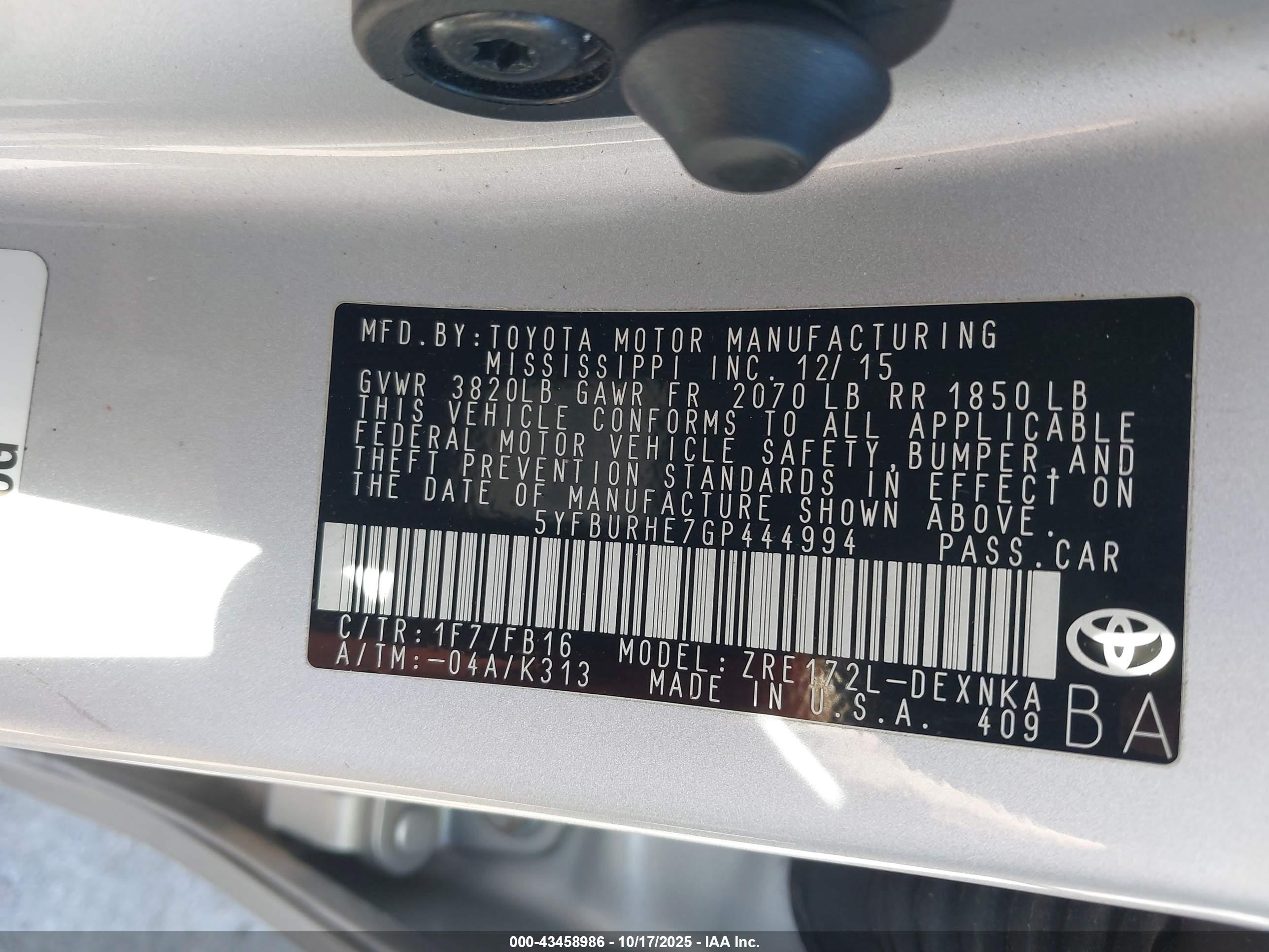 TOYOTA COROLLA image 9