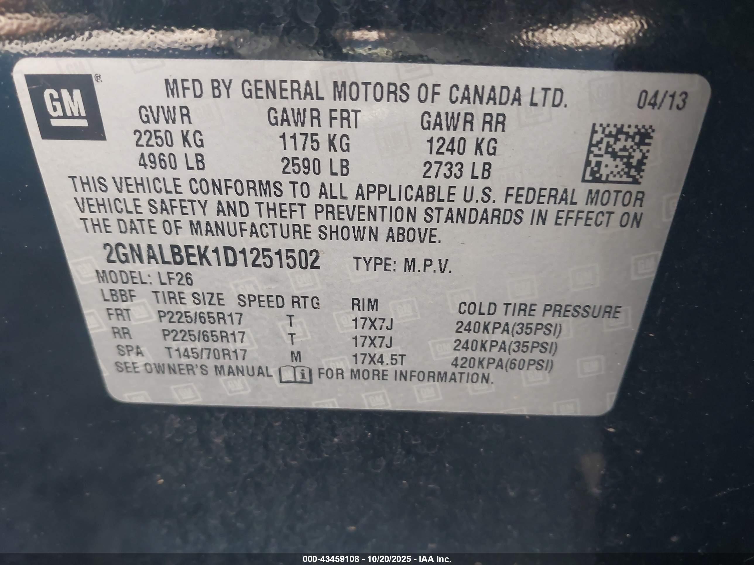 CHEVROLET EQUINOX image 9
