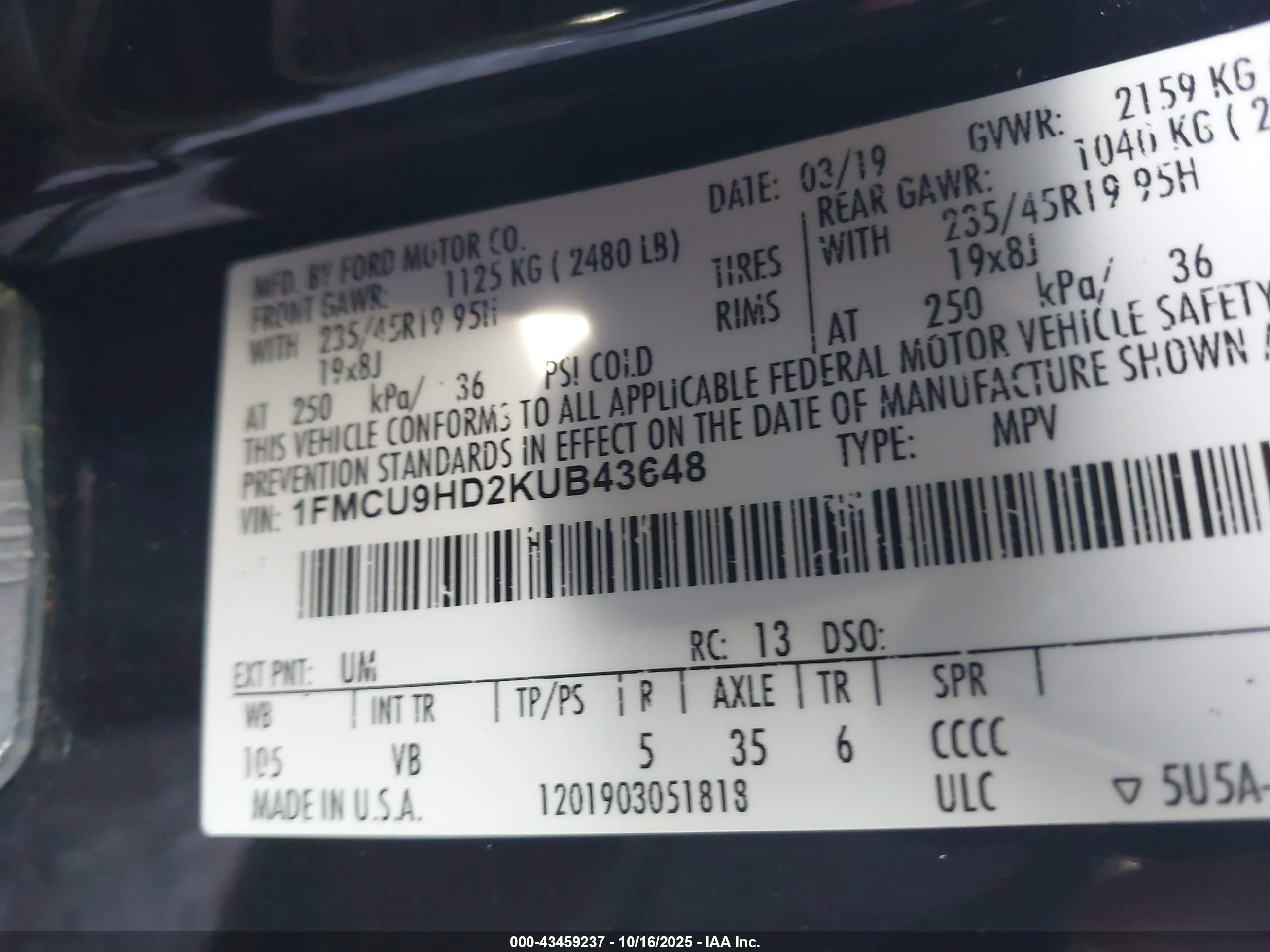 FORD ESCAPE image 9