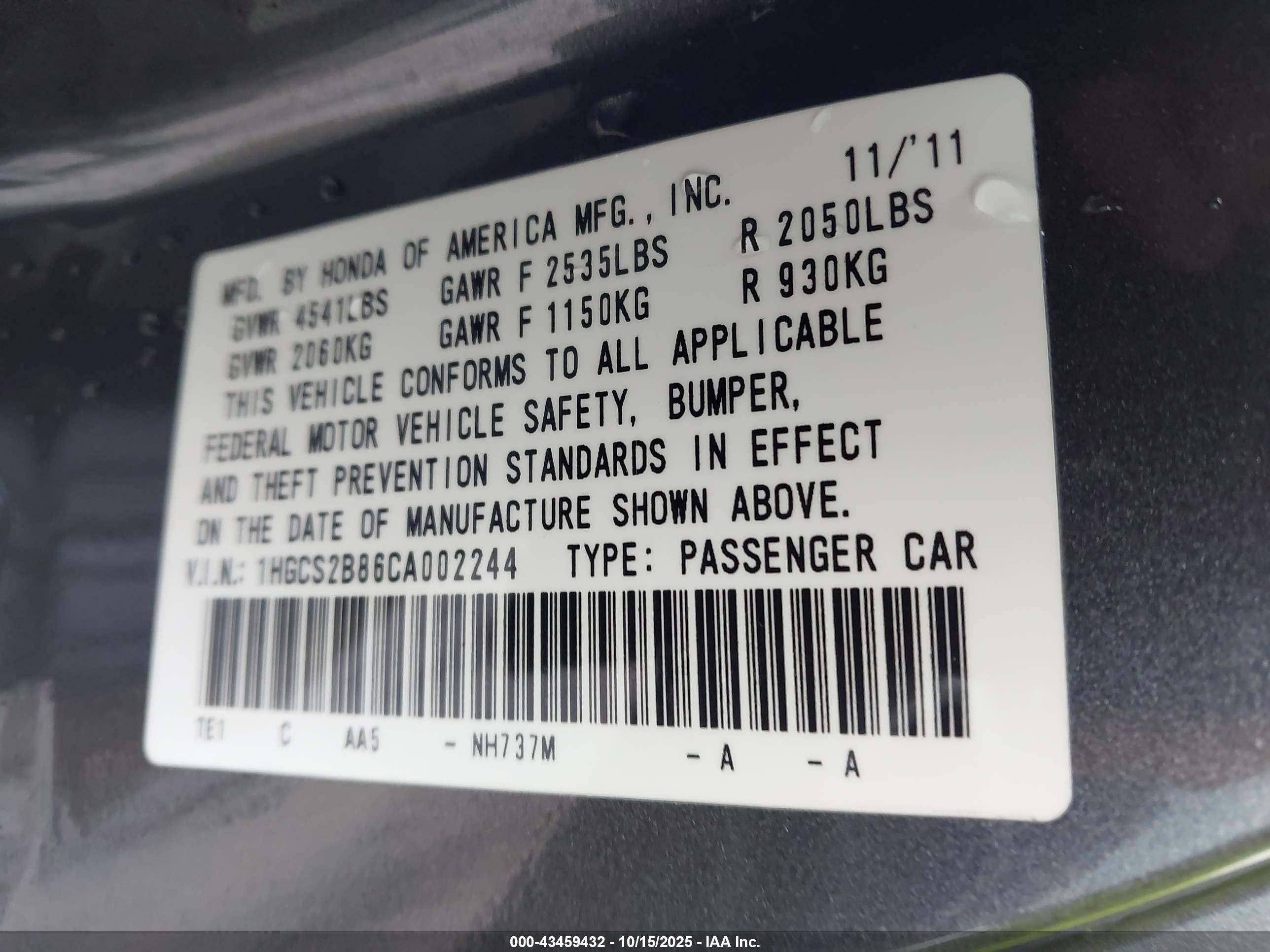 HONDA ACCORD image 9