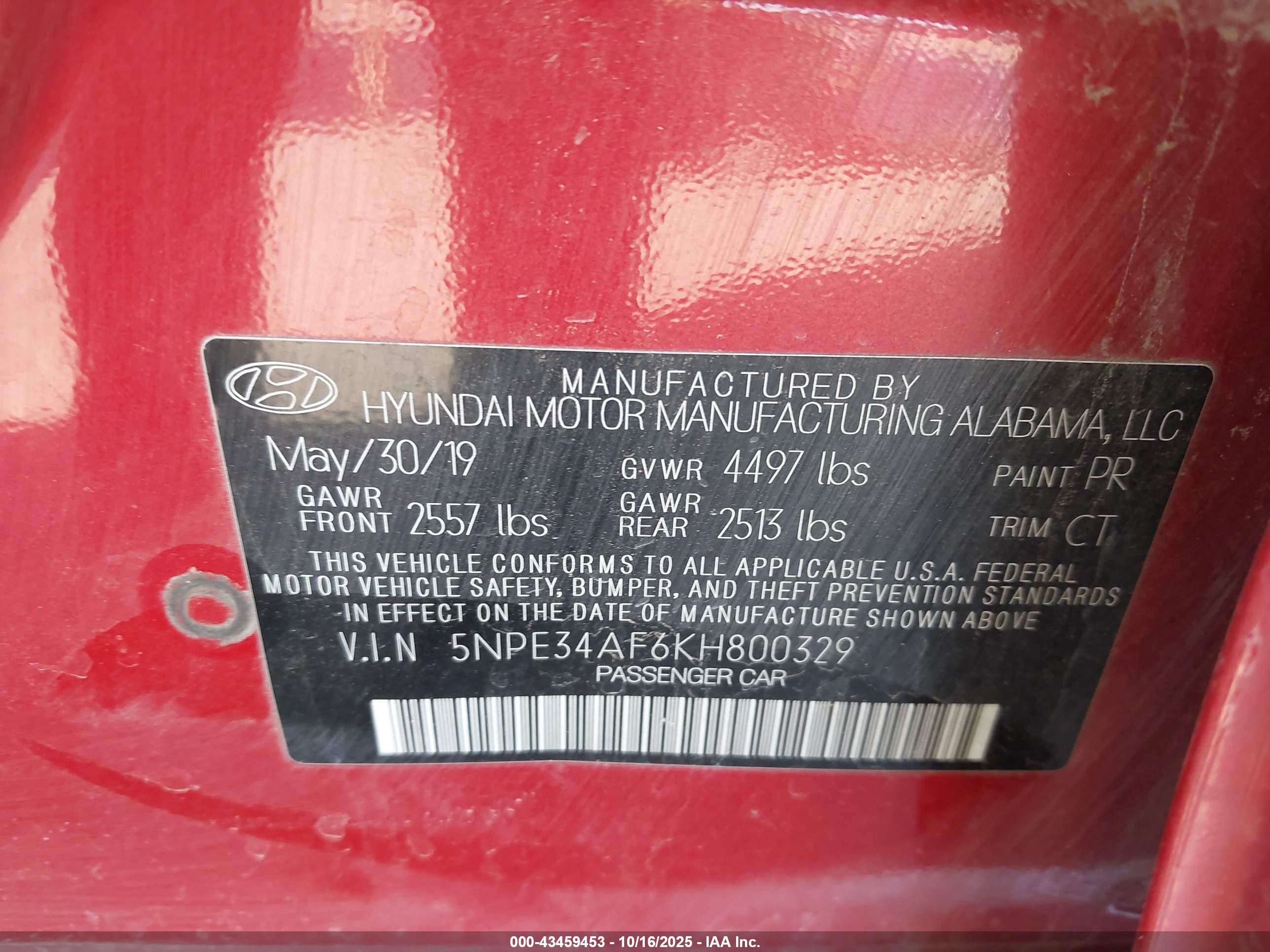 HYUNDAI SONATA image 9
