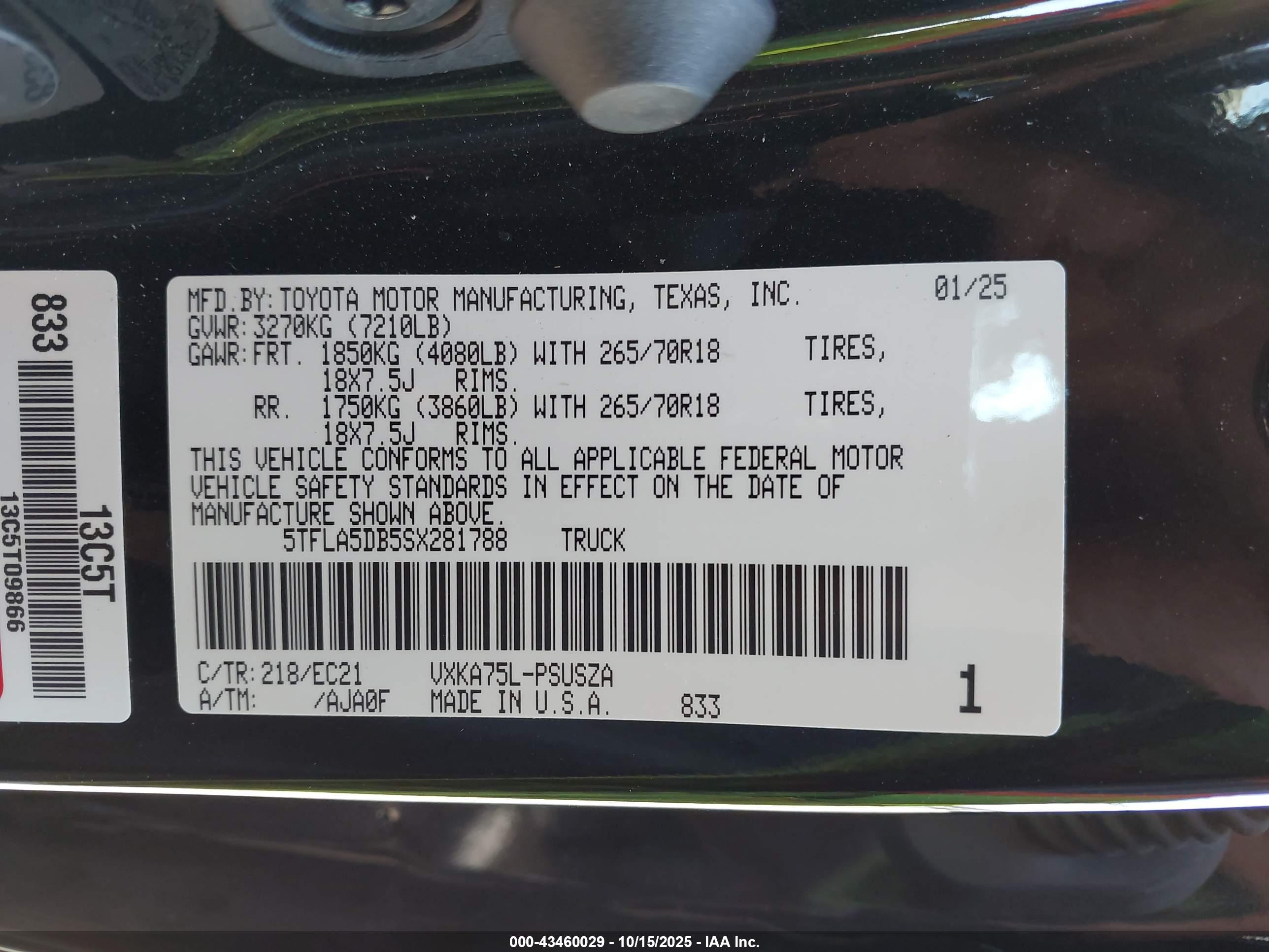 TOYOTA TUNDRA image 9