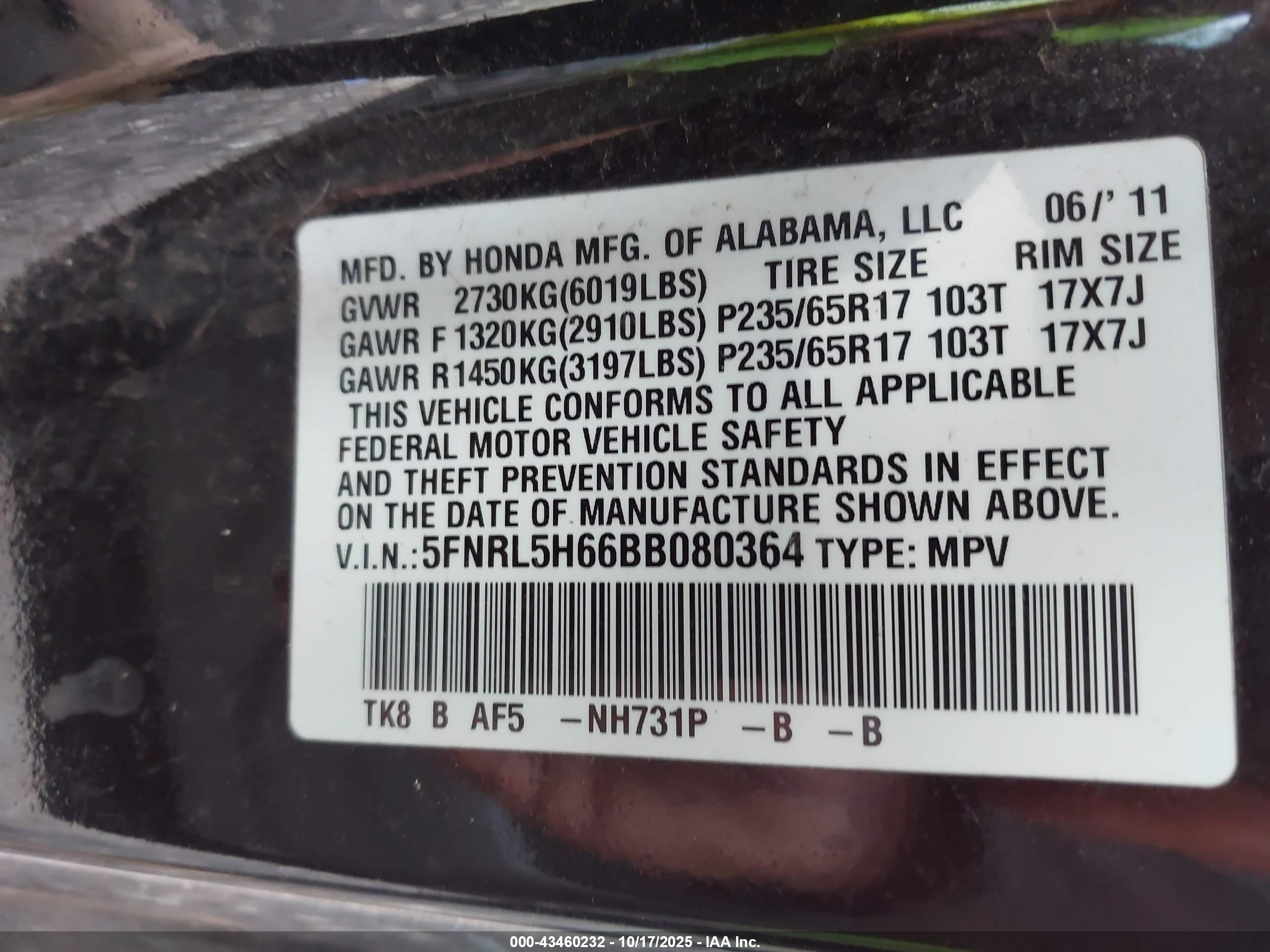 HONDA ODYSSEY image 9