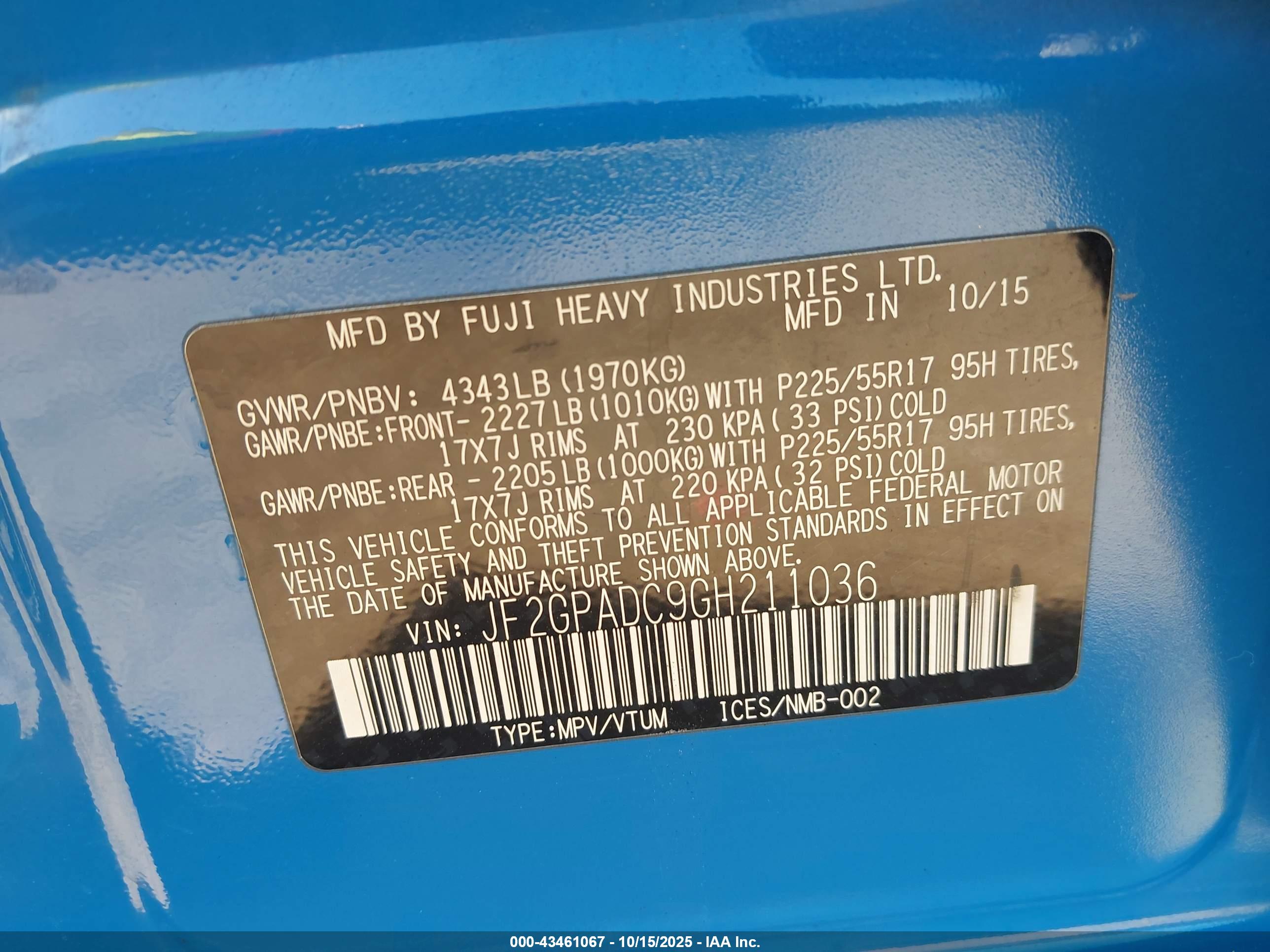 SUBARU CROSSTREK image 9