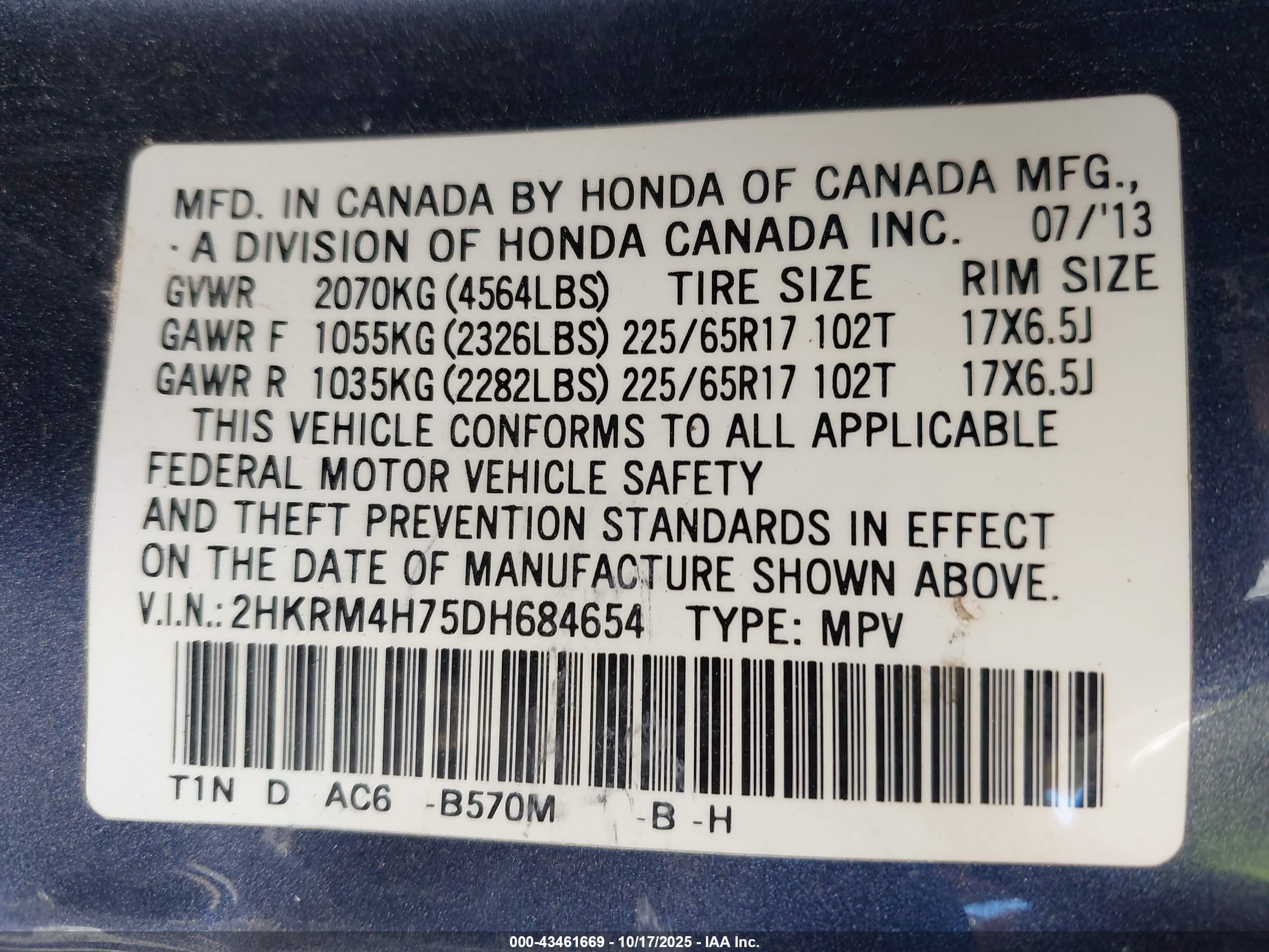 HONDA CR-V image 9