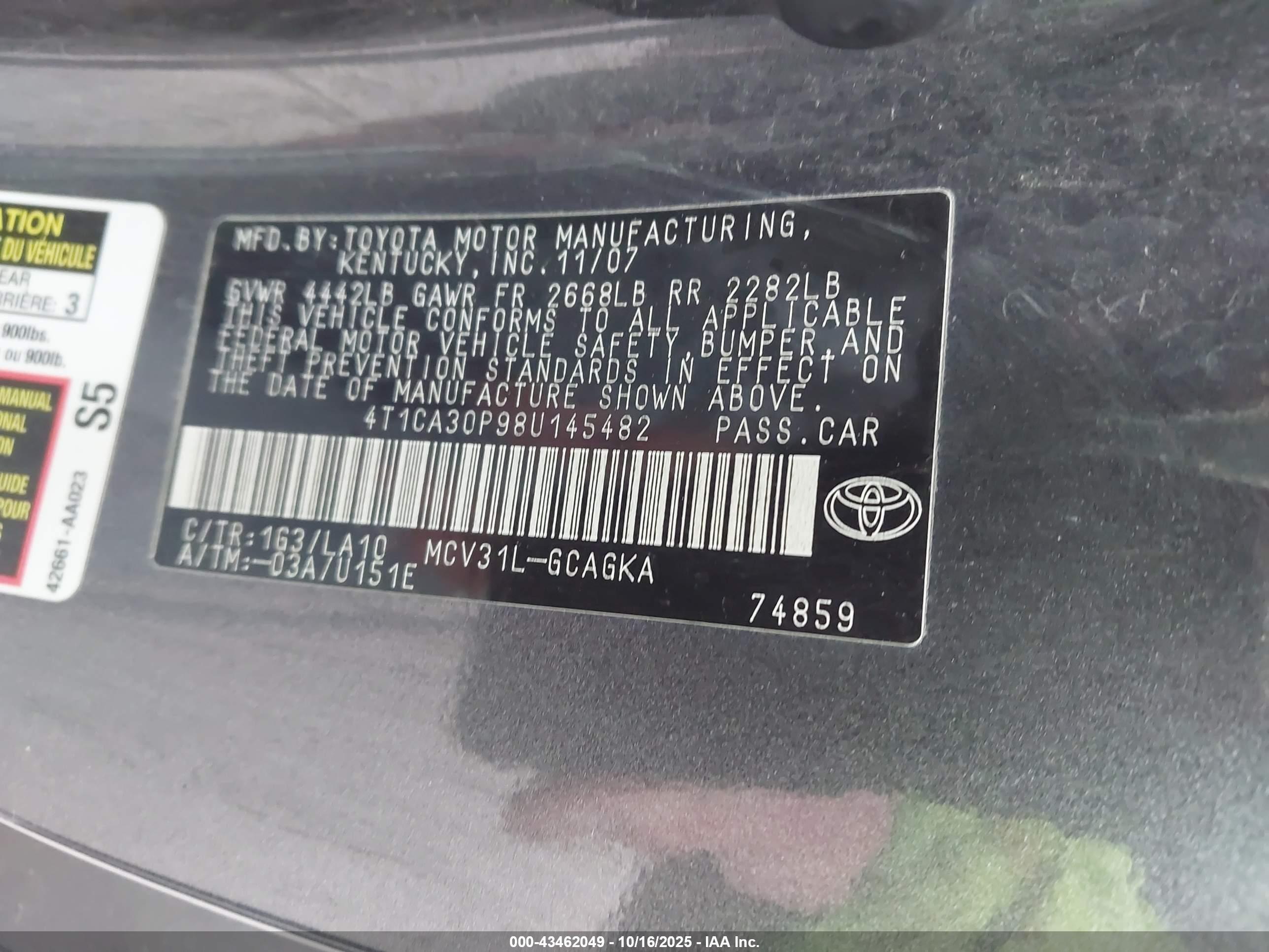TOYOTA CAMRY image 9