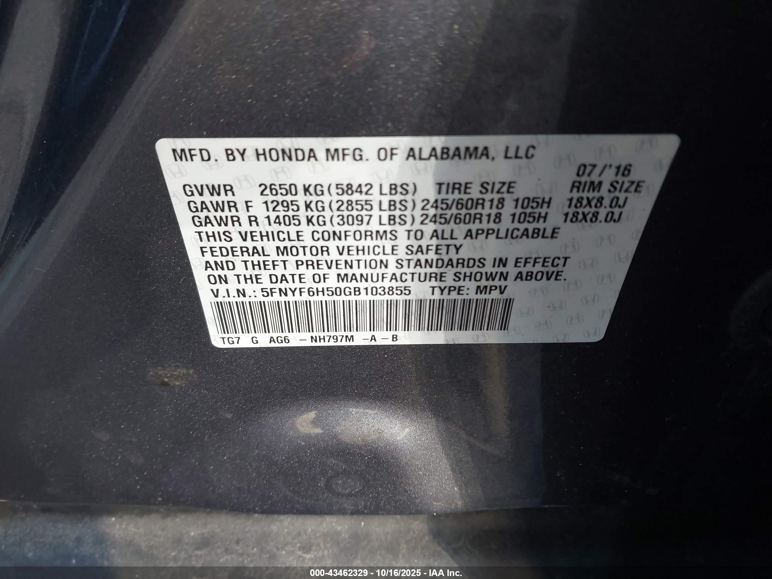 HONDA PILOT image 9