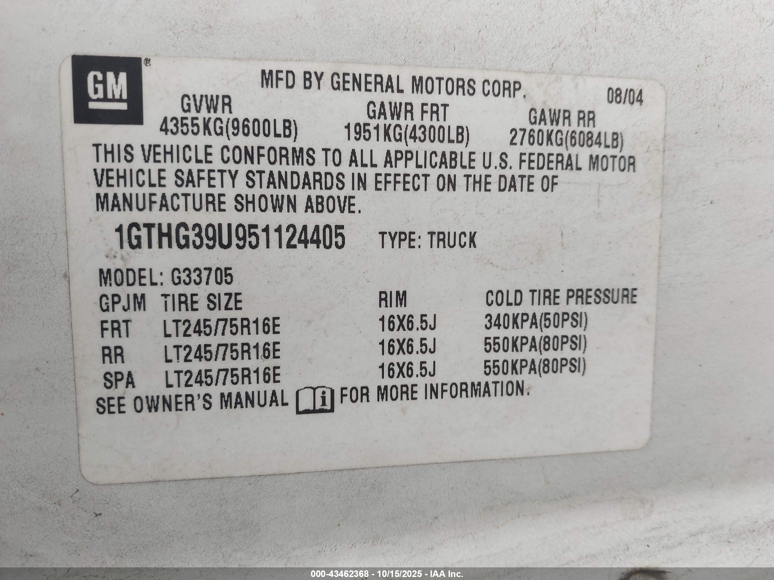 GMC SAVANA image 9