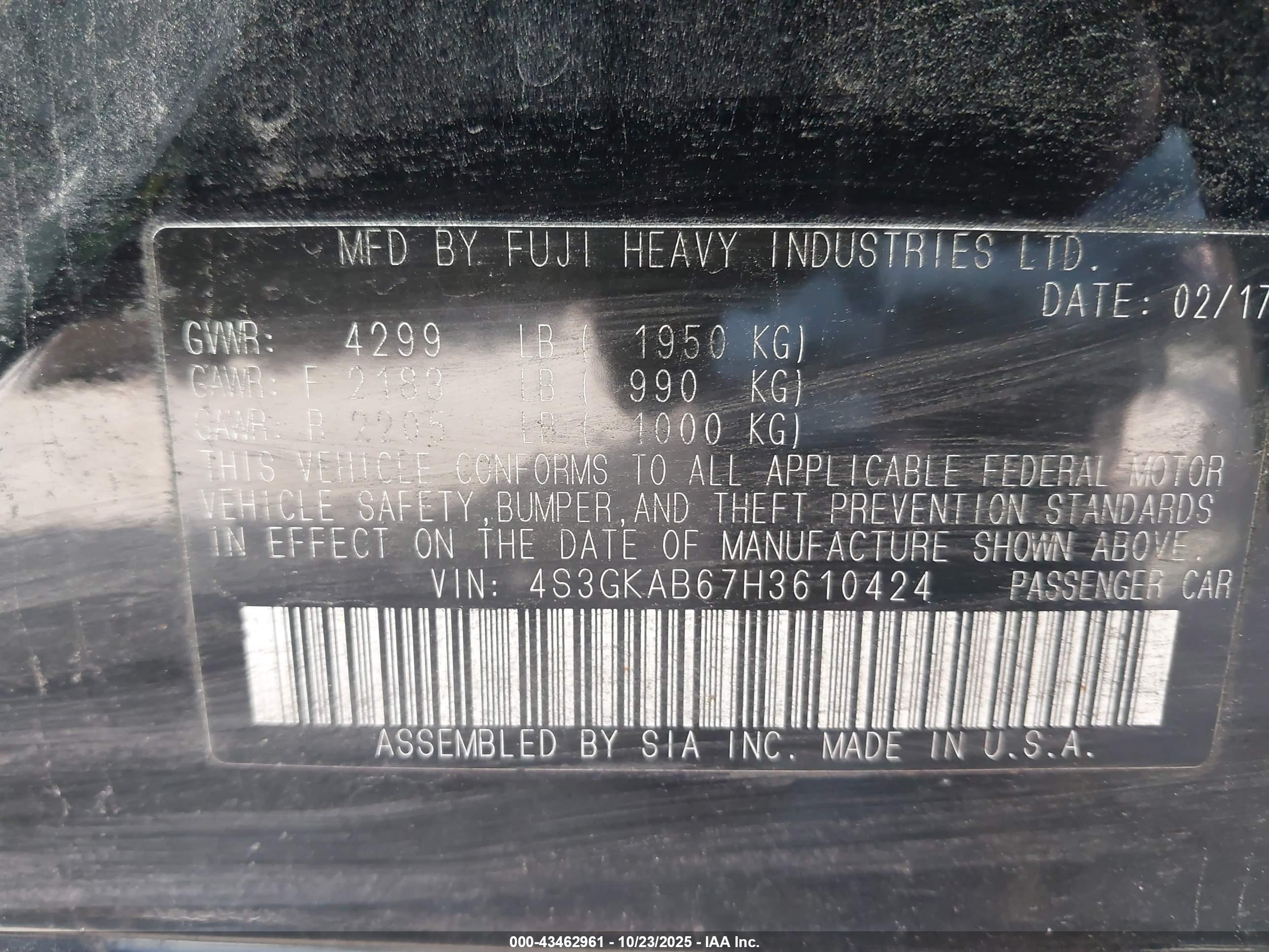 SUBARU IMPREZA image 9