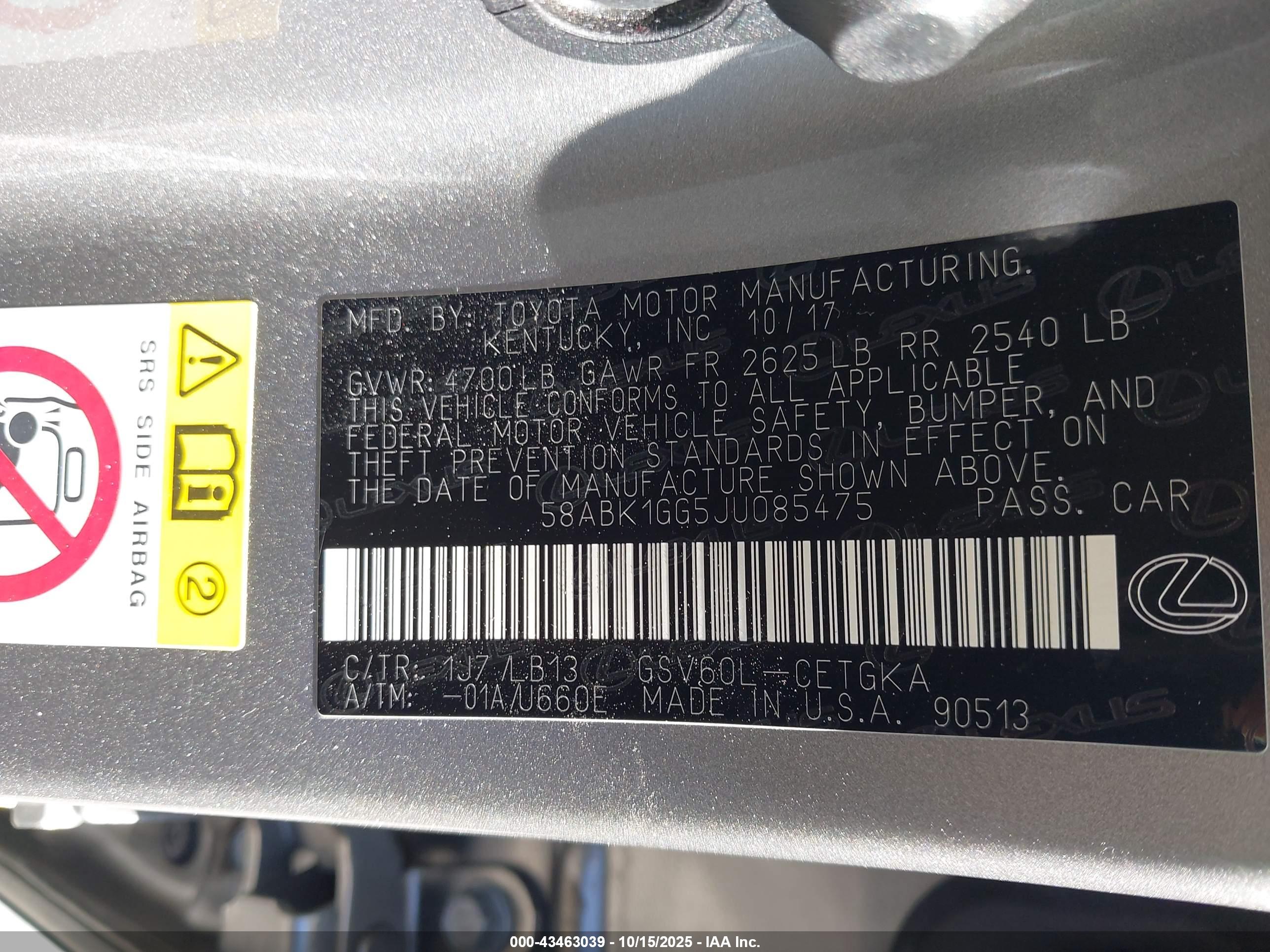 LEXUS ES image 9