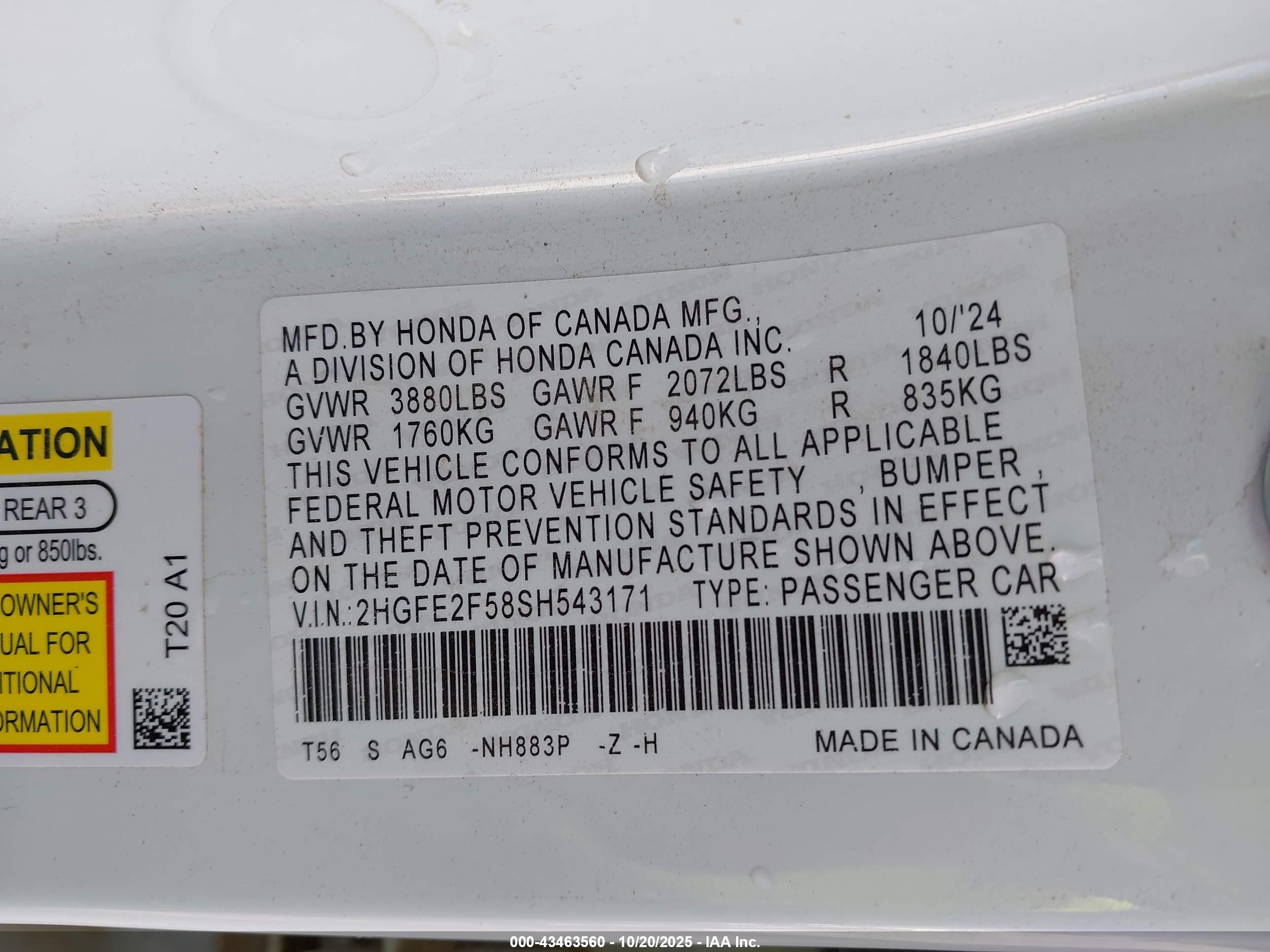 HONDA CIVIC image 9