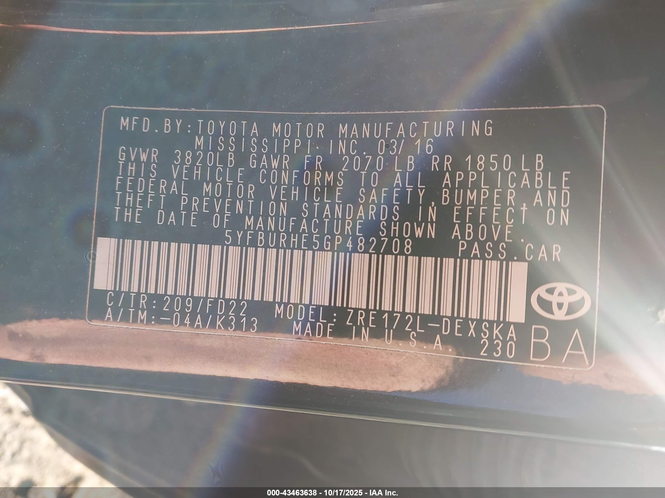 TOYOTA COROLLA image 9