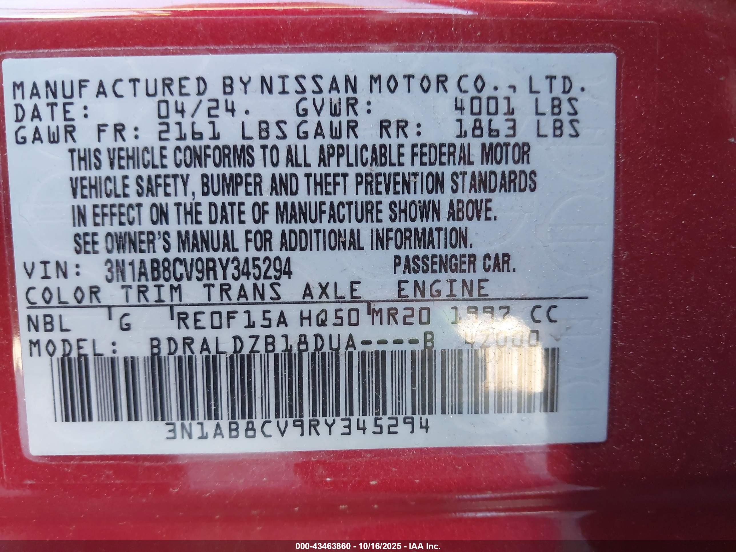NISSAN SENTRA image 9